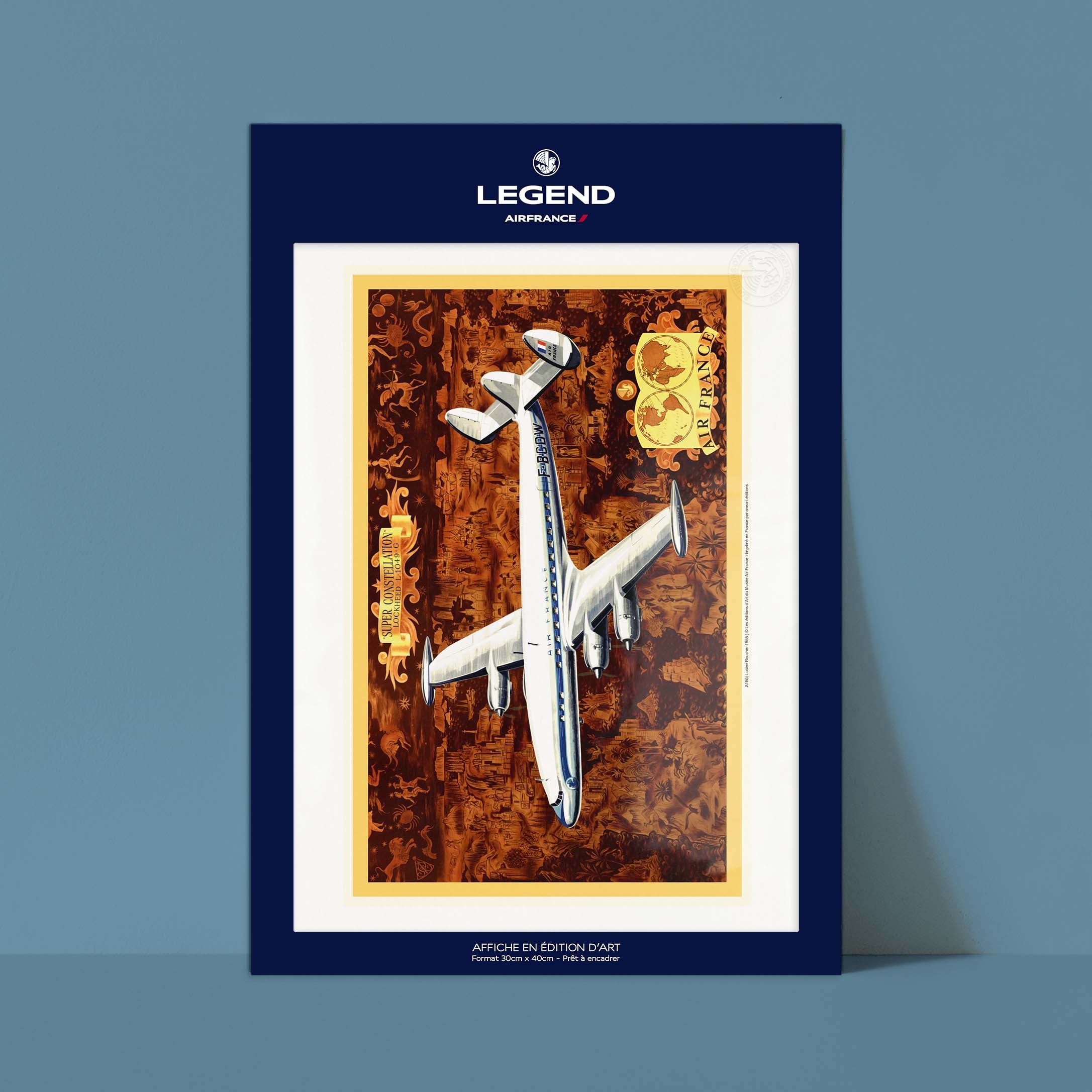 Affiche "Les Imparfaits" Air France - Super Constellation