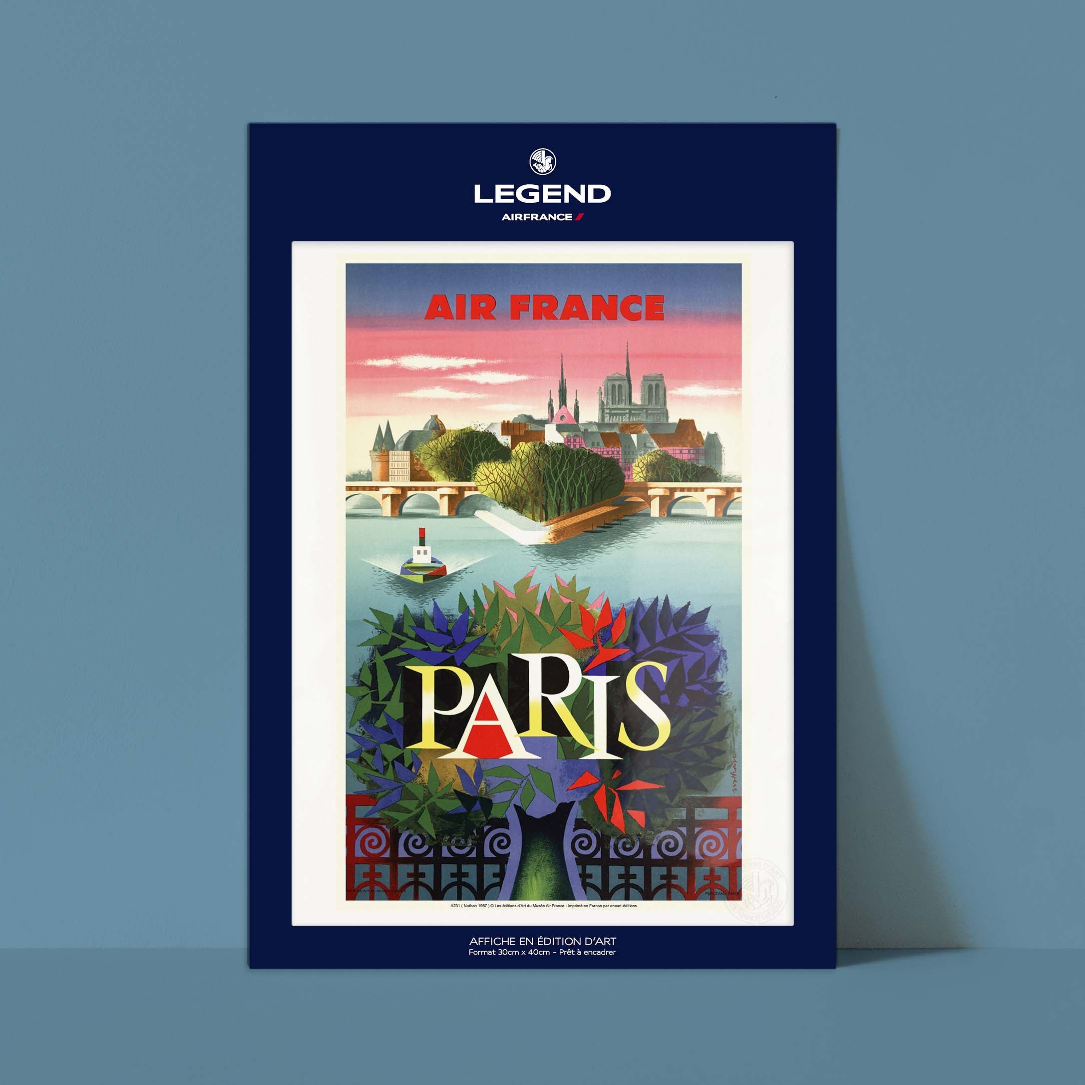 Affiche "Les Imparfaits" Air France - Paris