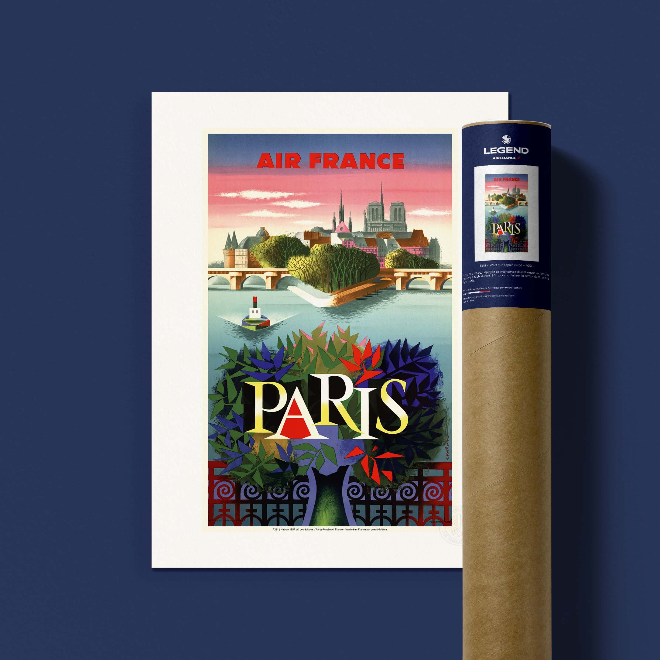 Air France poster - Paris