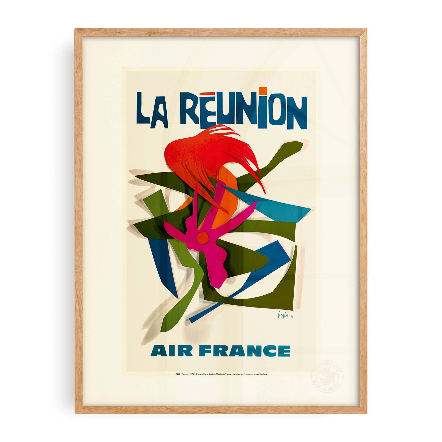 Affiche Air France - La Réunion-oneart.fr