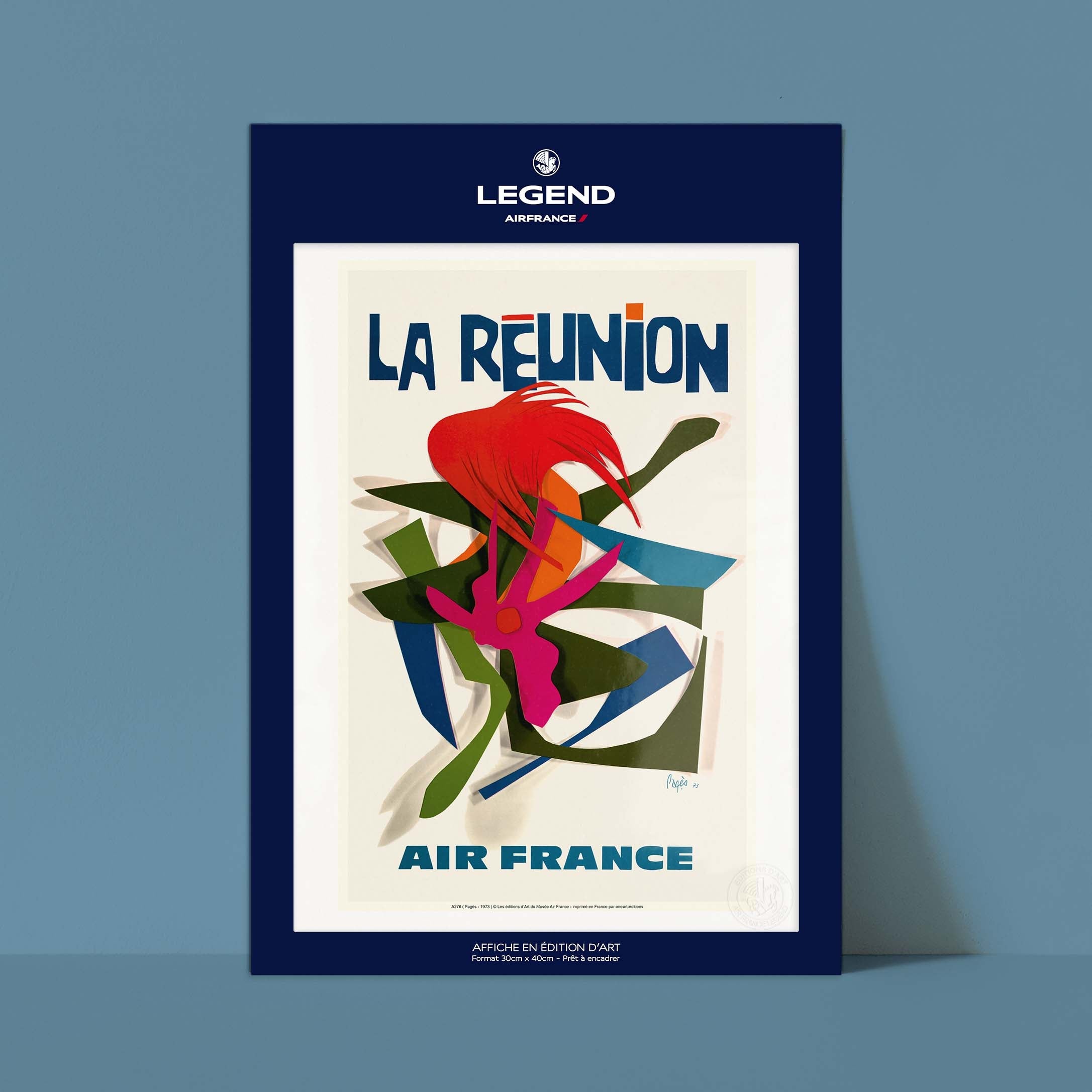 Affiche "Les Imparfaits" Air France - La Réunion