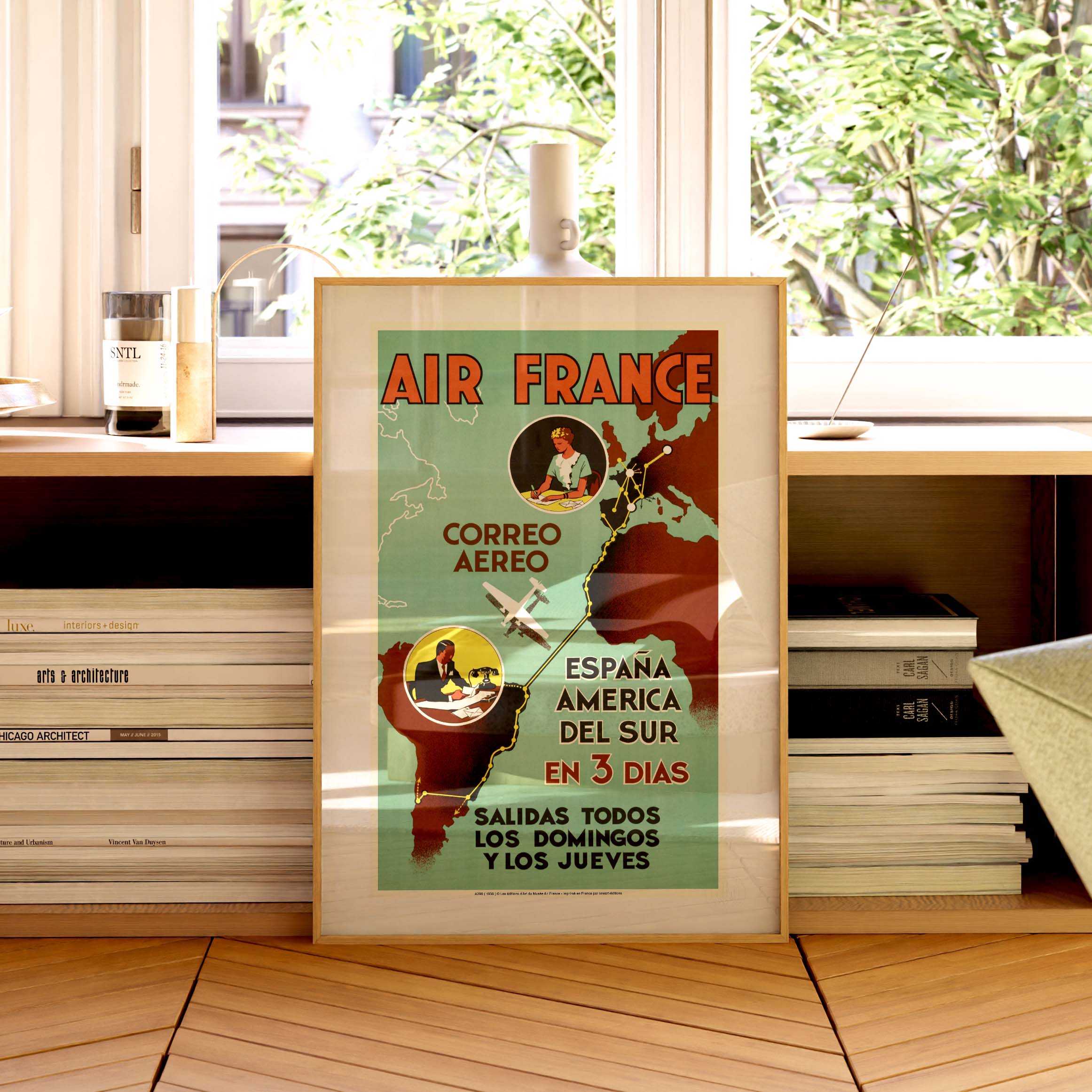 Poster Air France - Air France / Espana America in 3 slides