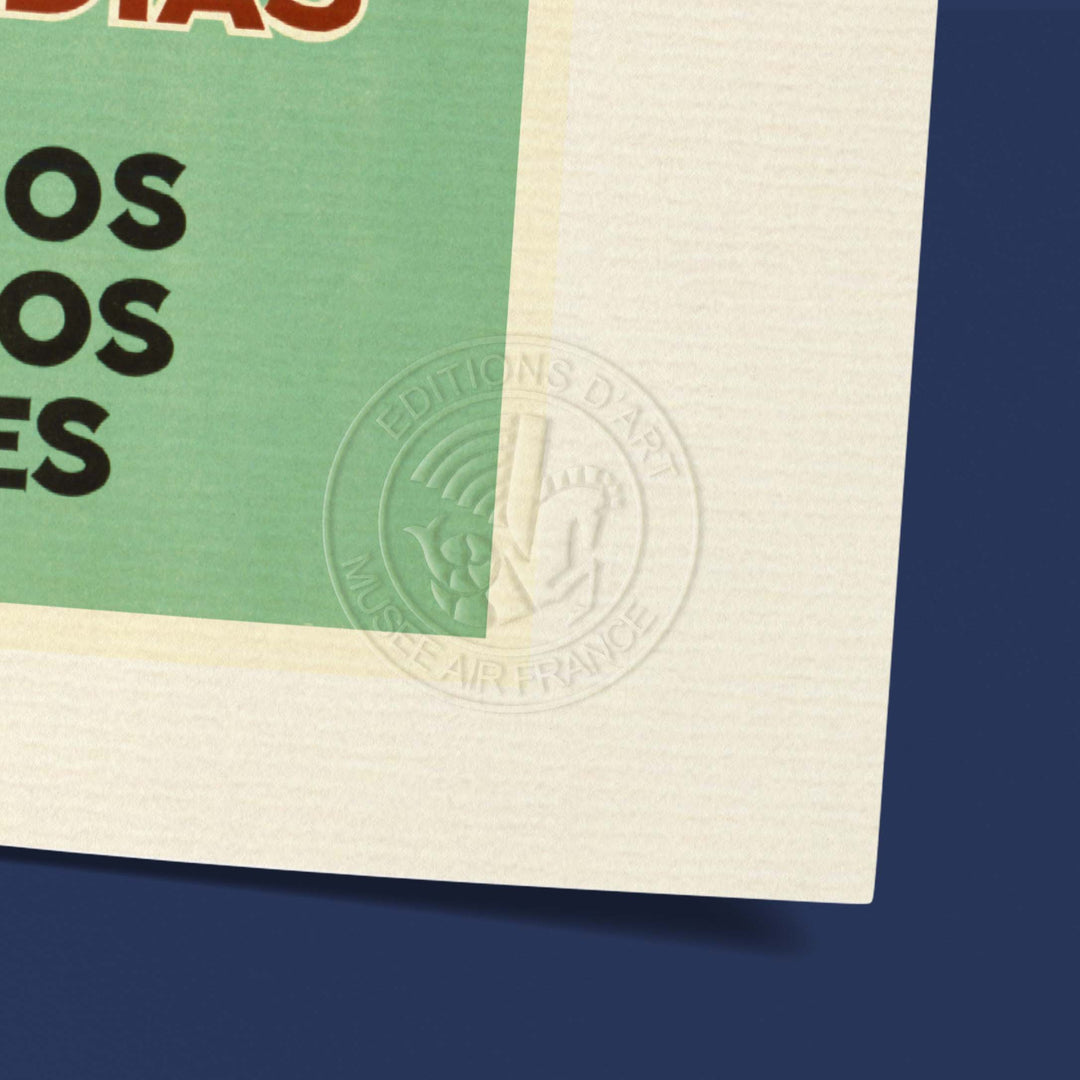 Affiche Air France - Air France / Espana America en 3 dias