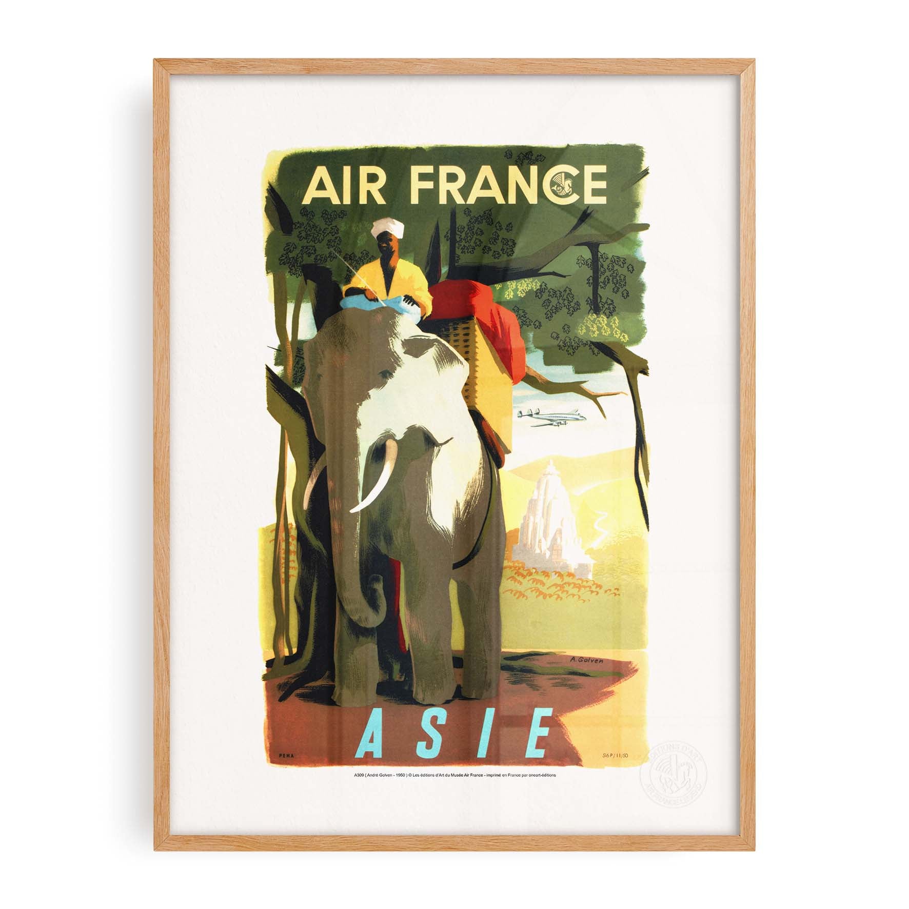 Affiche Air France - Asie