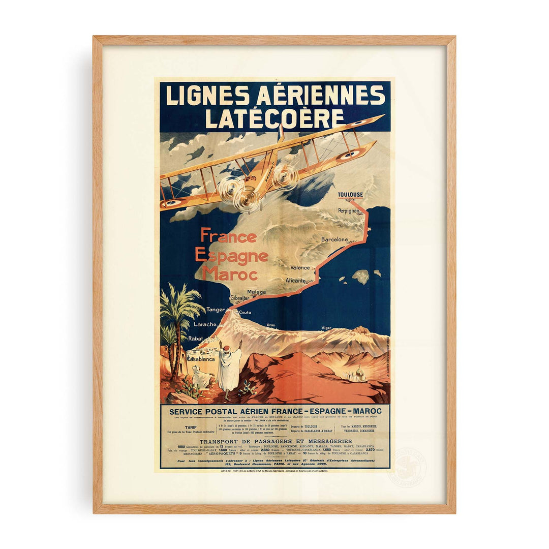 Affiche Air France - LATECOERE Affiche 1921