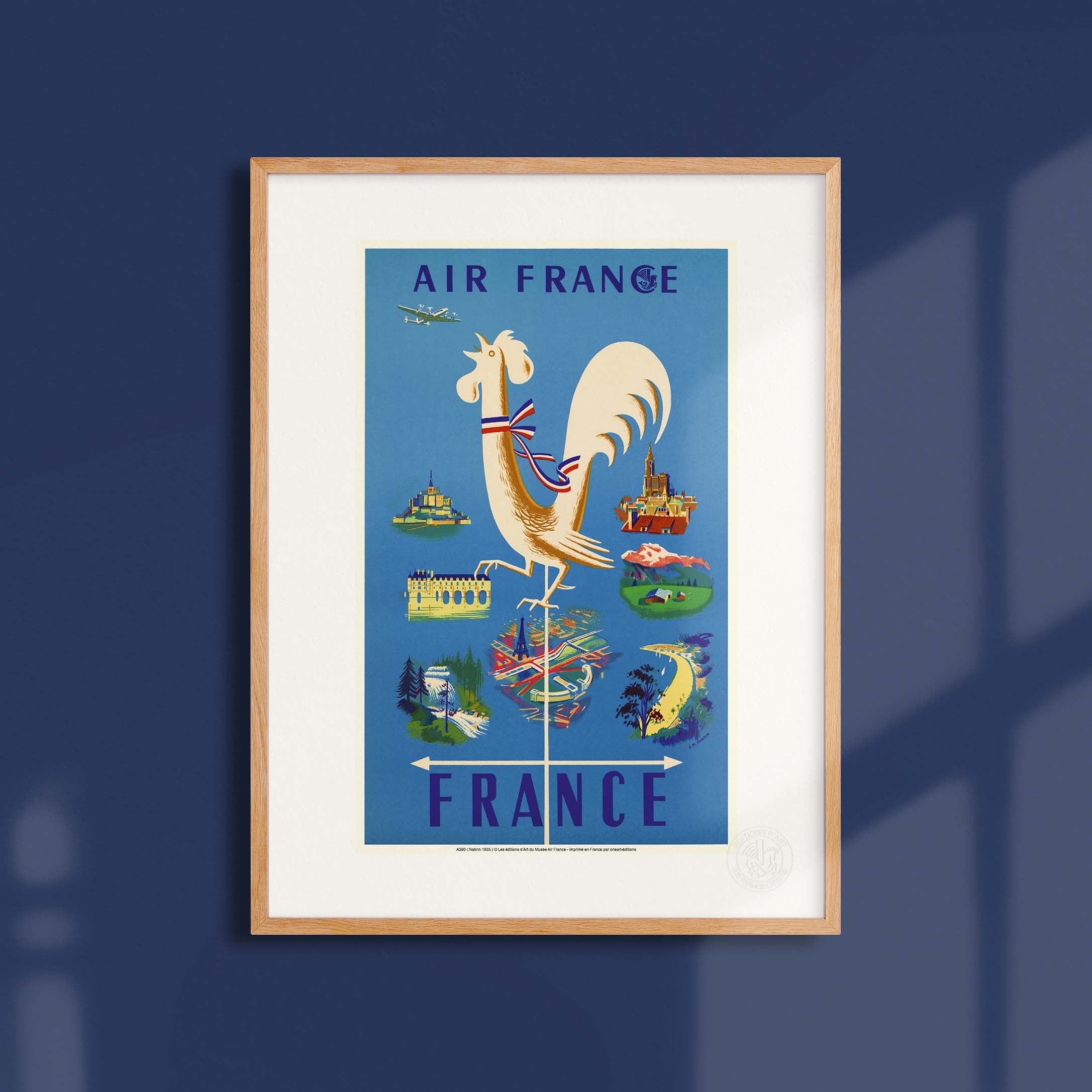 Affiche Air France - France (Coq)