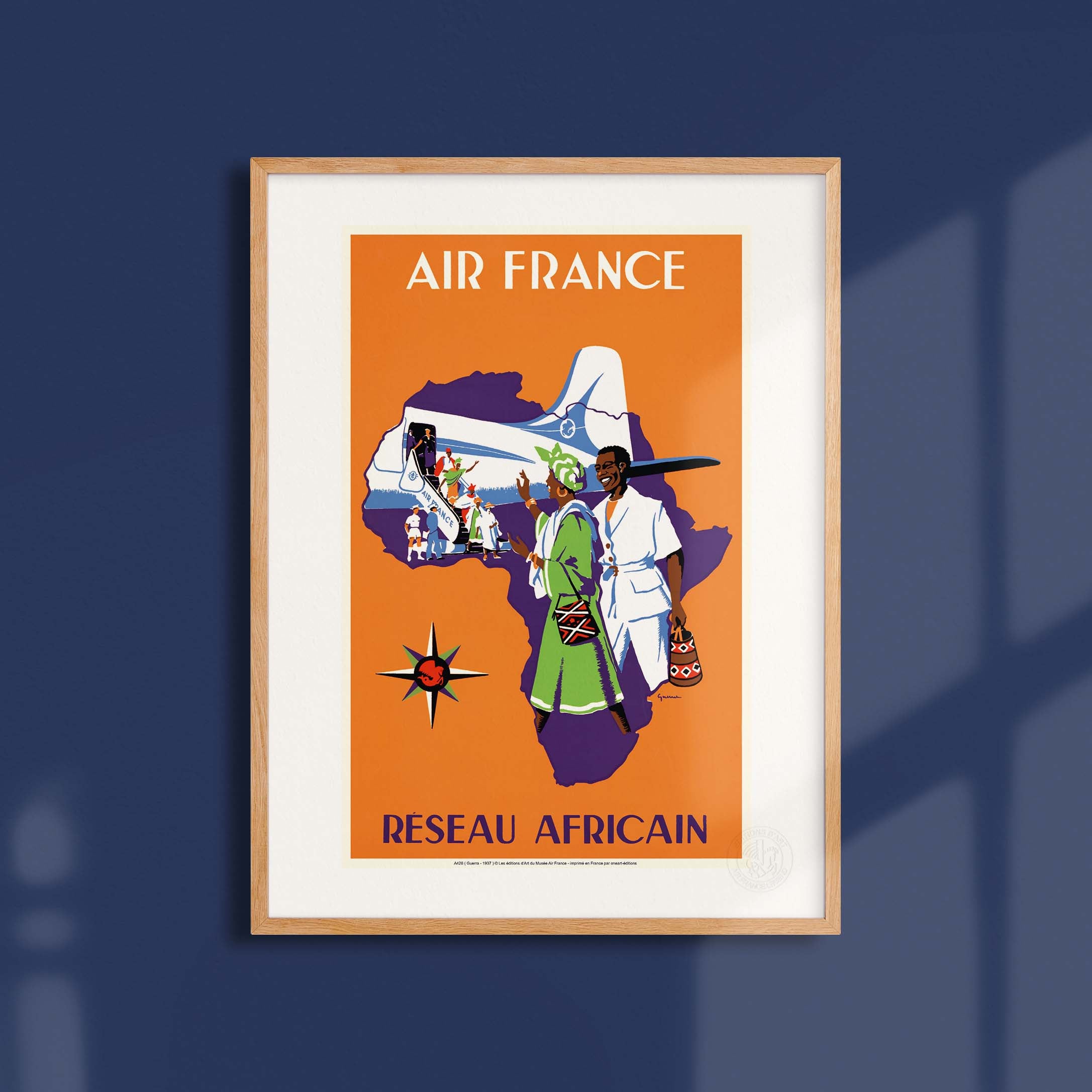 Affiche Air France - Réseau Africain