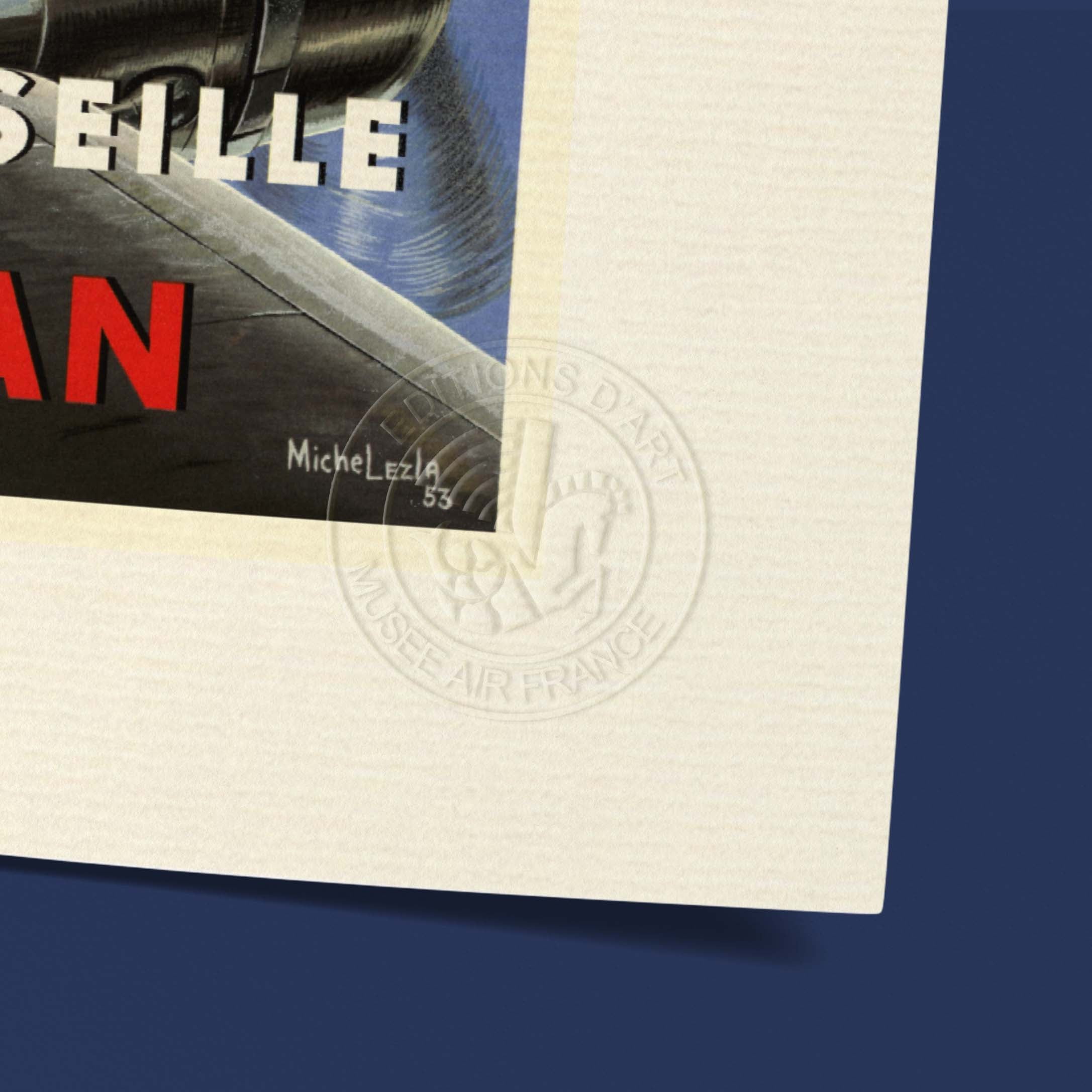 Affiche Air France - PLM pour Alger-Oran-oneart.fr