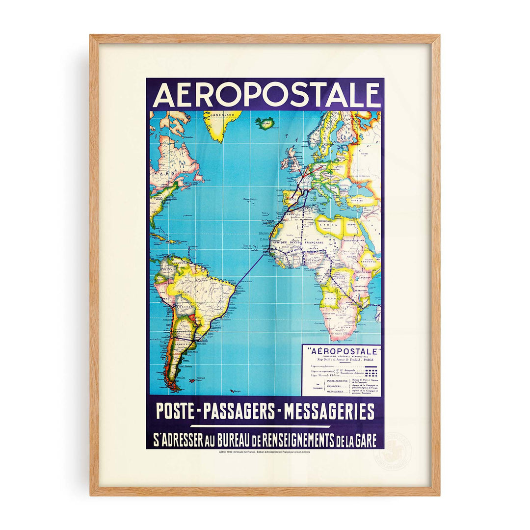 Air France Poster - Post - Passengers - Couriers