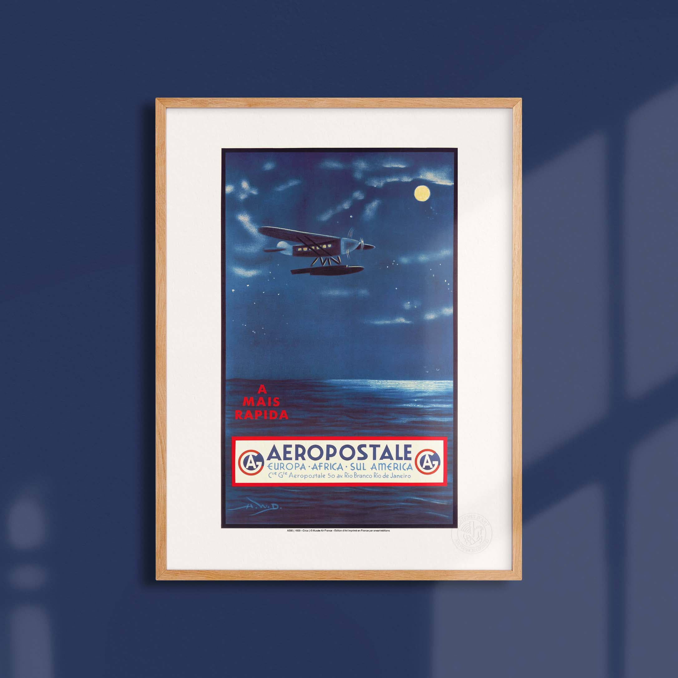 Affiche Air France - A Mais rapida