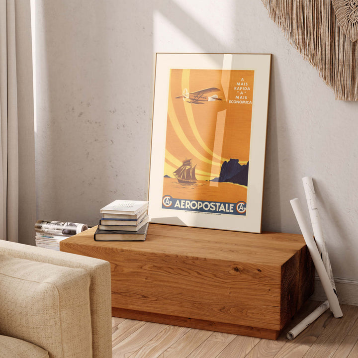 Affiche Air France - A Mais rapida A Mais economica