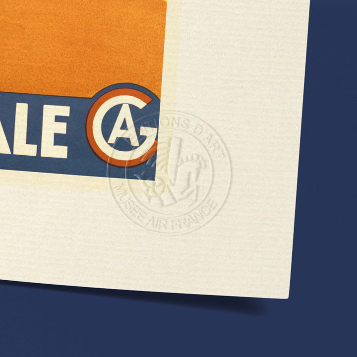 Affiche Air France - A Mais rapida A Mais economica