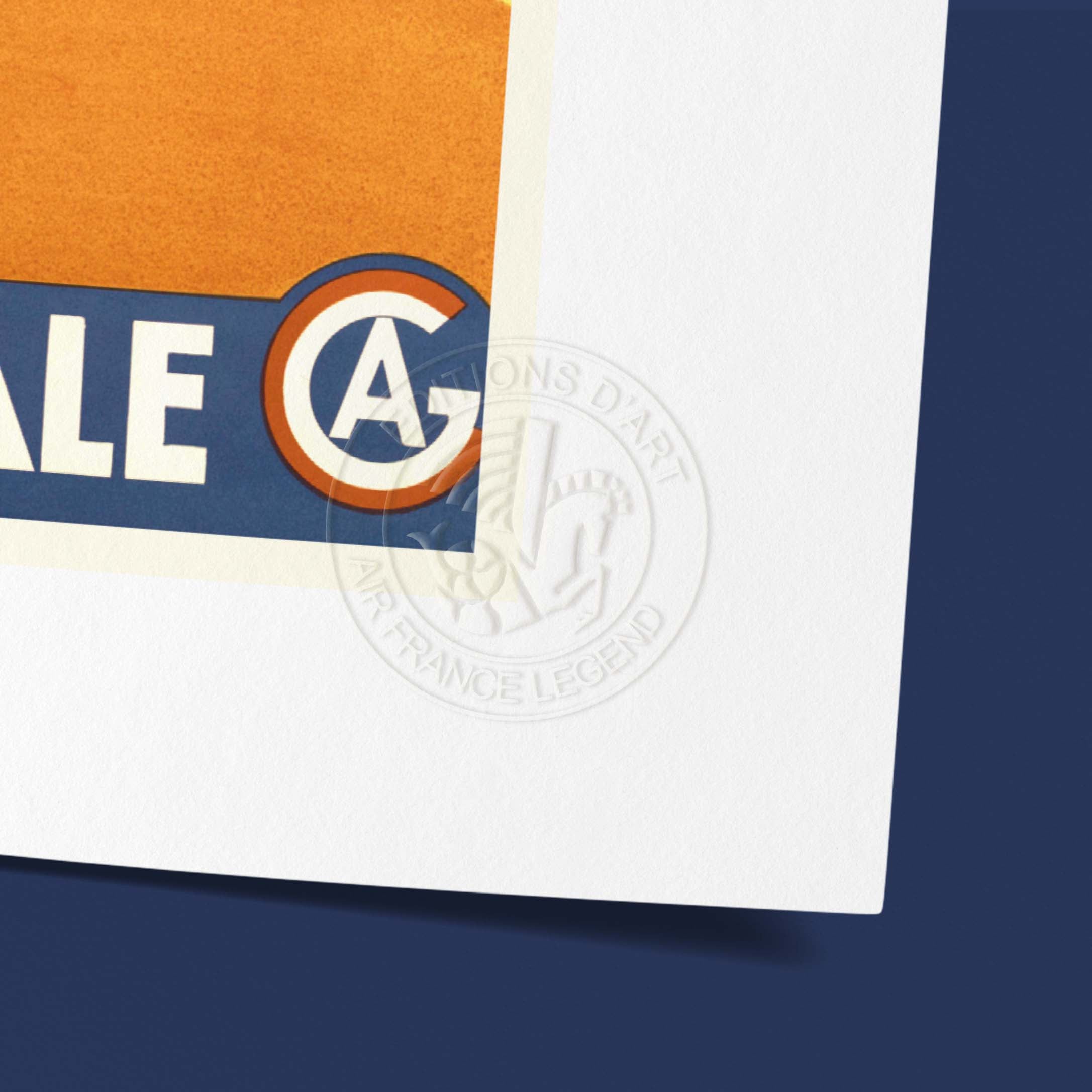 Air France poster - A Mais rapida A Mais economica