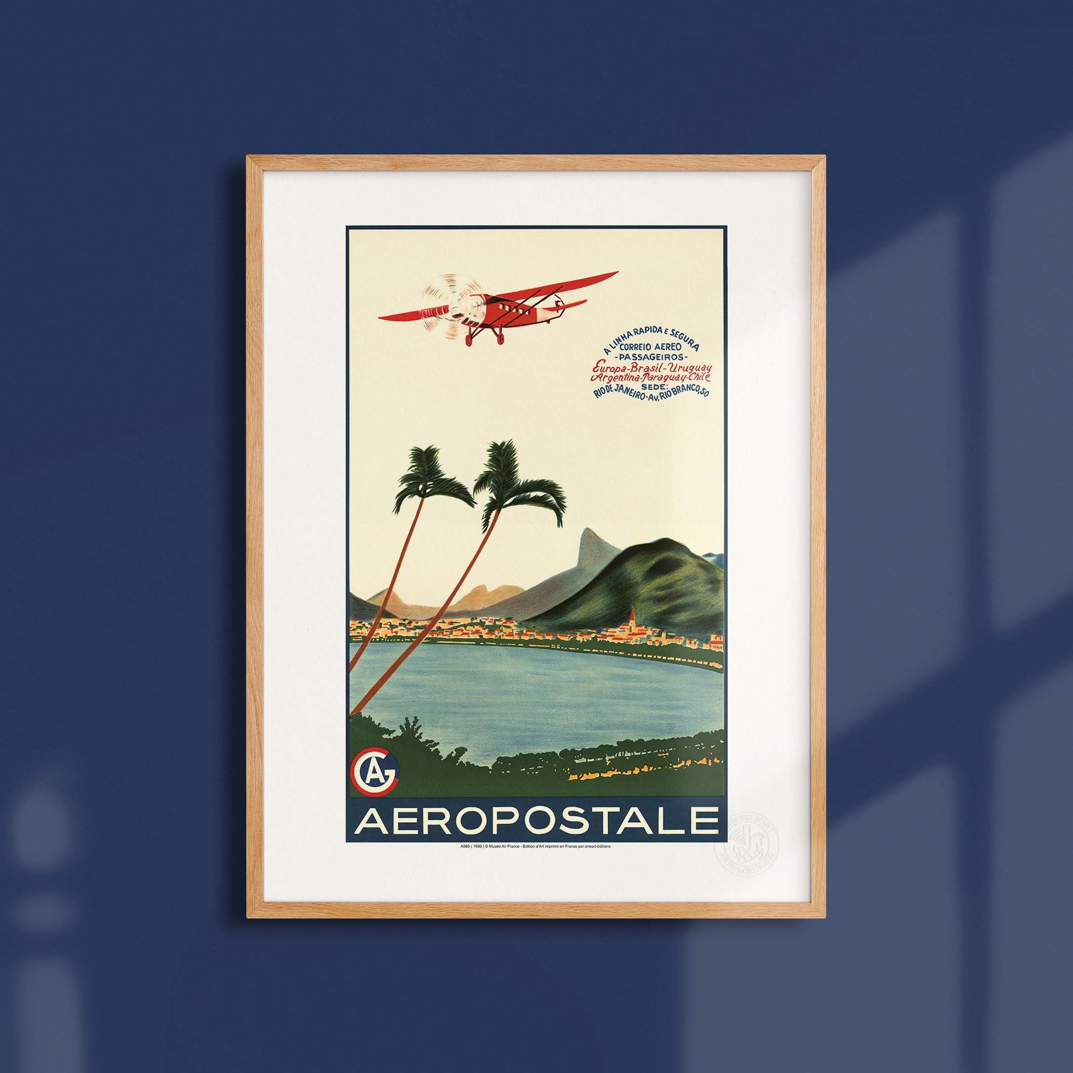 Affiche Air France - A linha rapida e segura