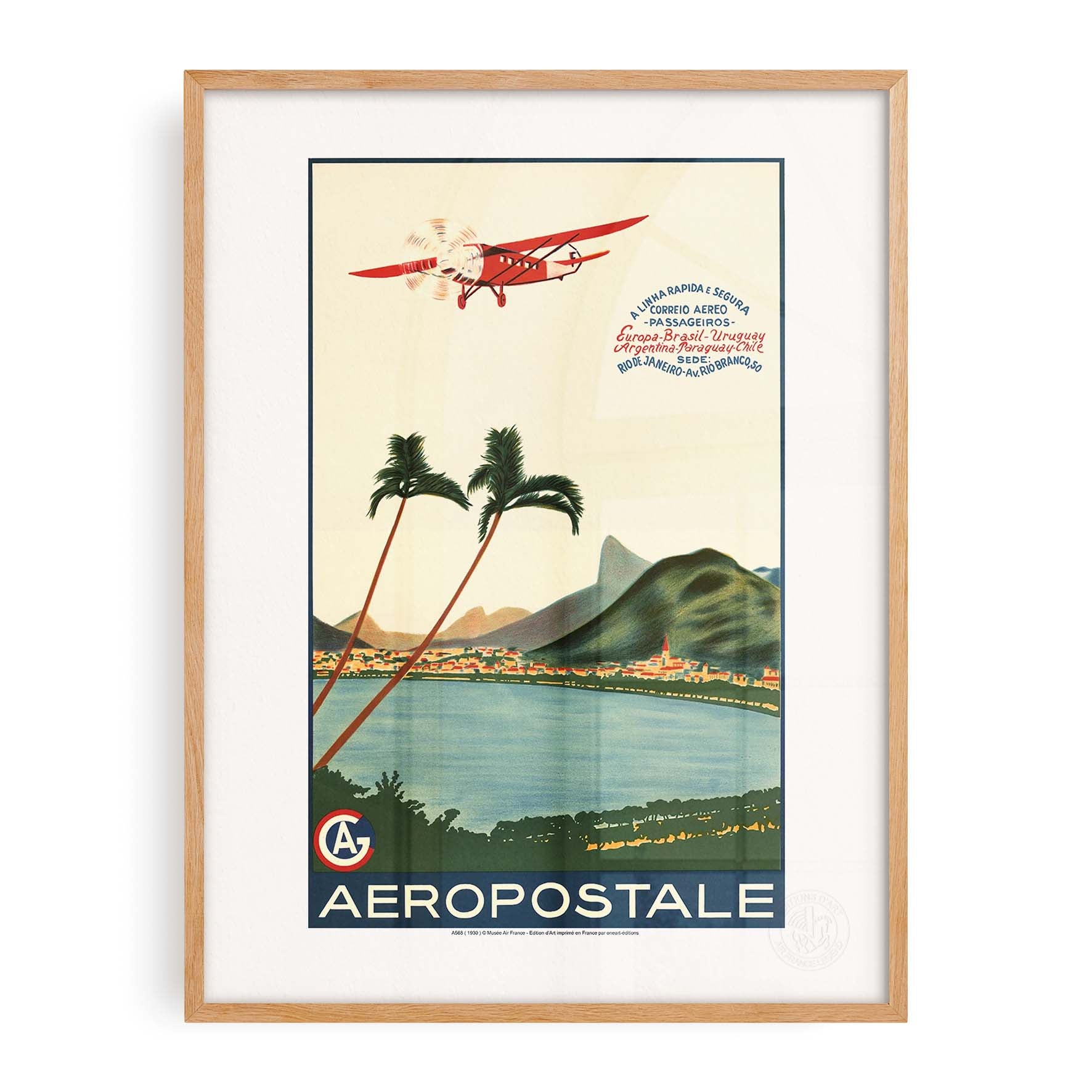Affiche Air France - A linha rapida e segura