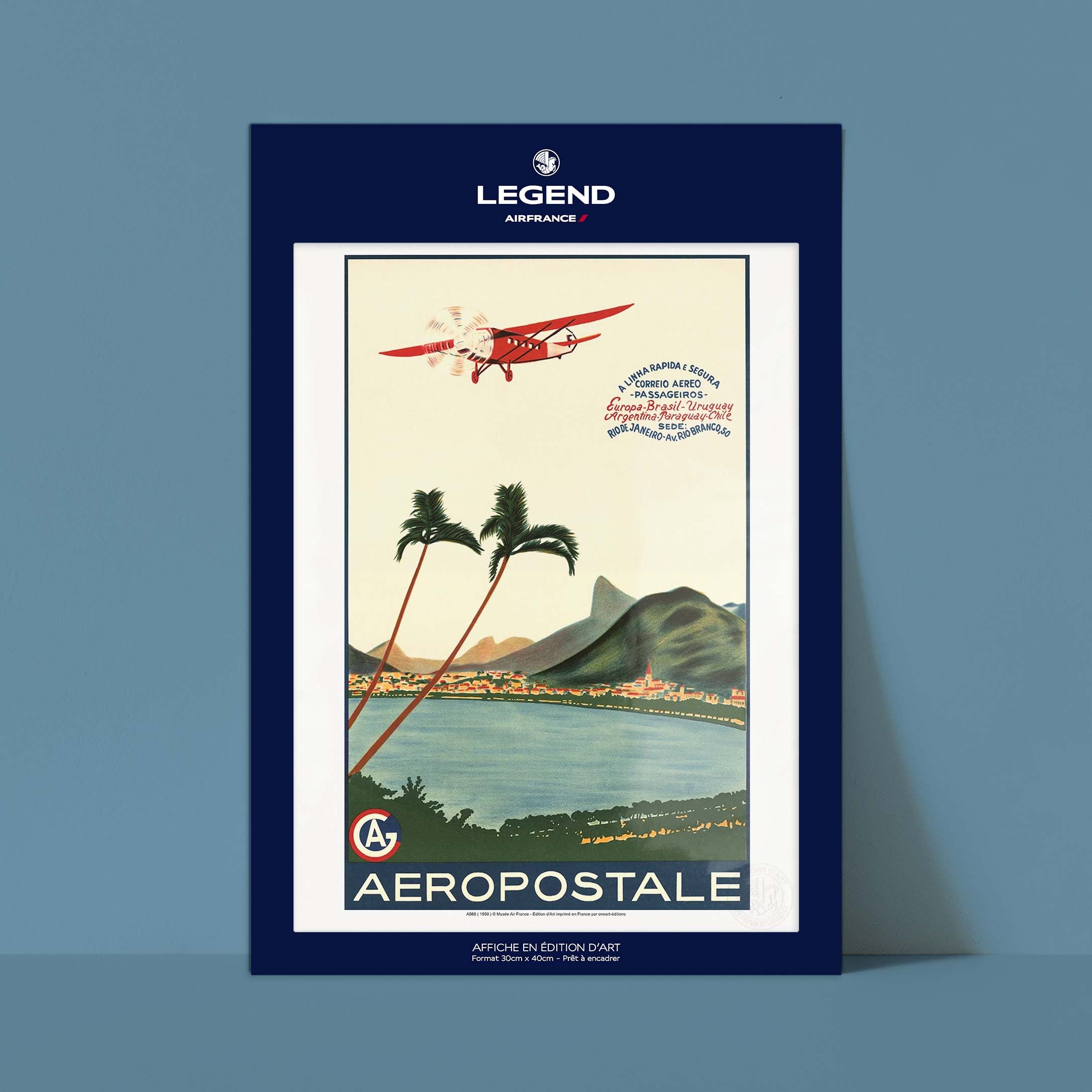 Affiche "Les Imparfaits" Air France - A linha rapida e segura