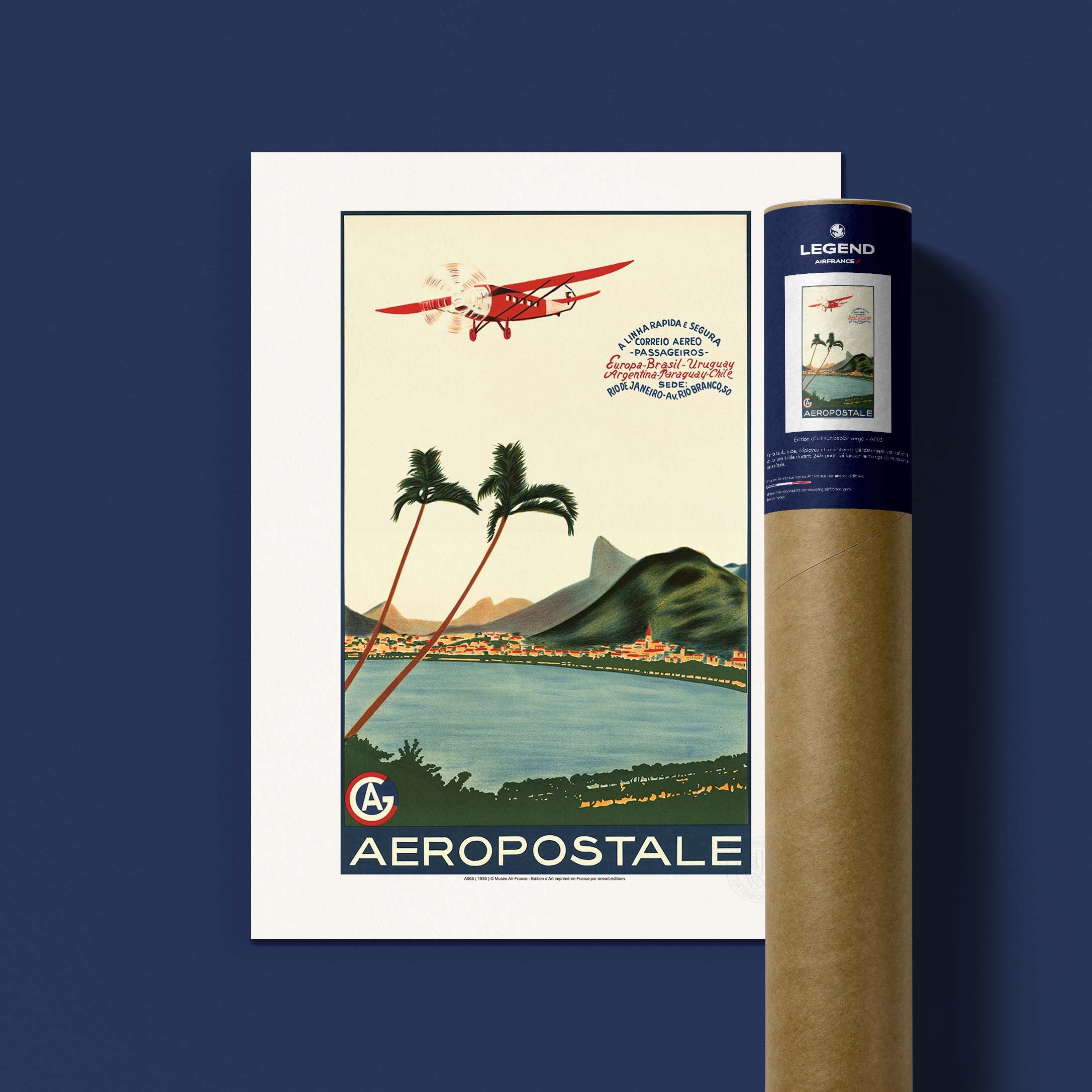 Air France poster - A linha rapida e segura