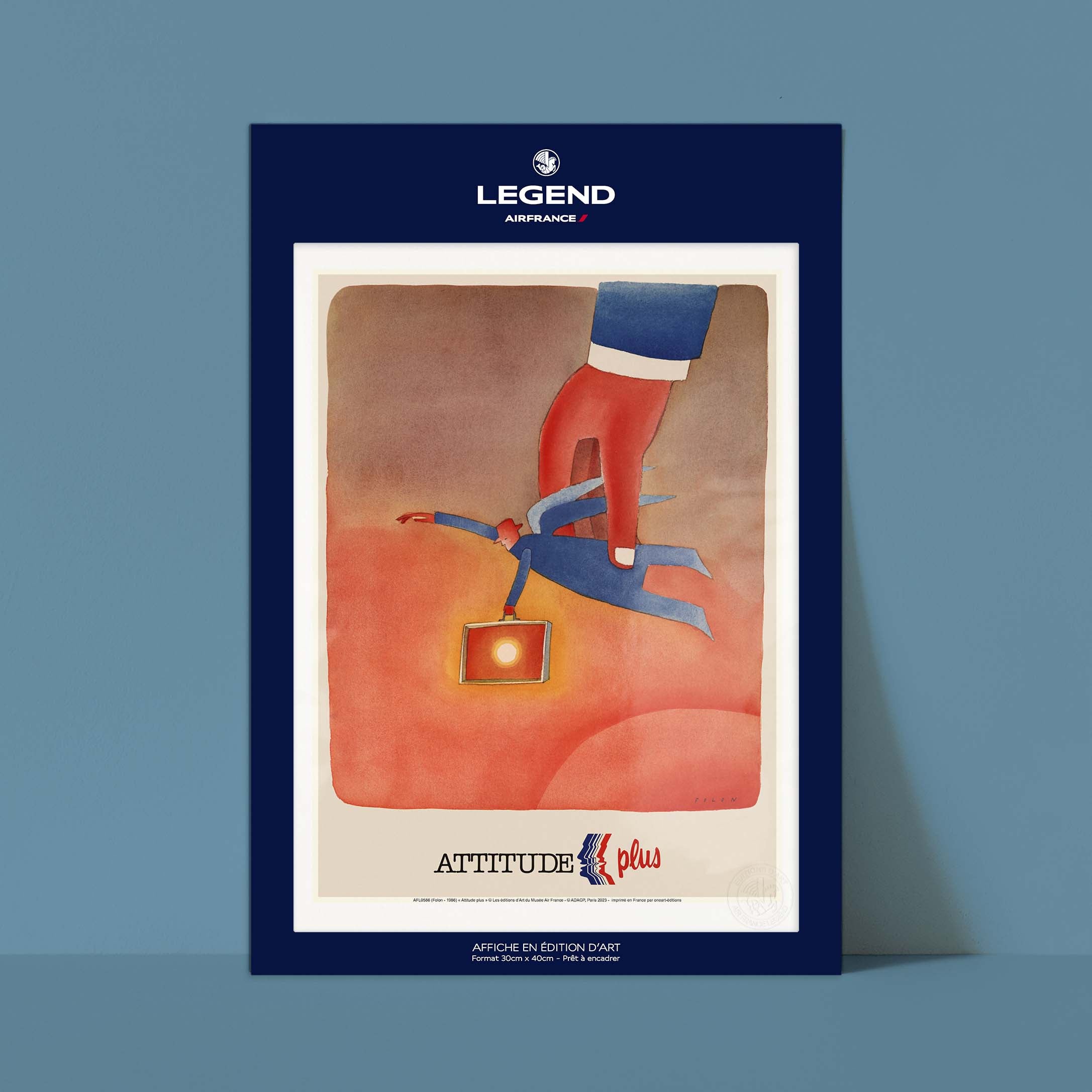 Affiche Air France - Attitude plus