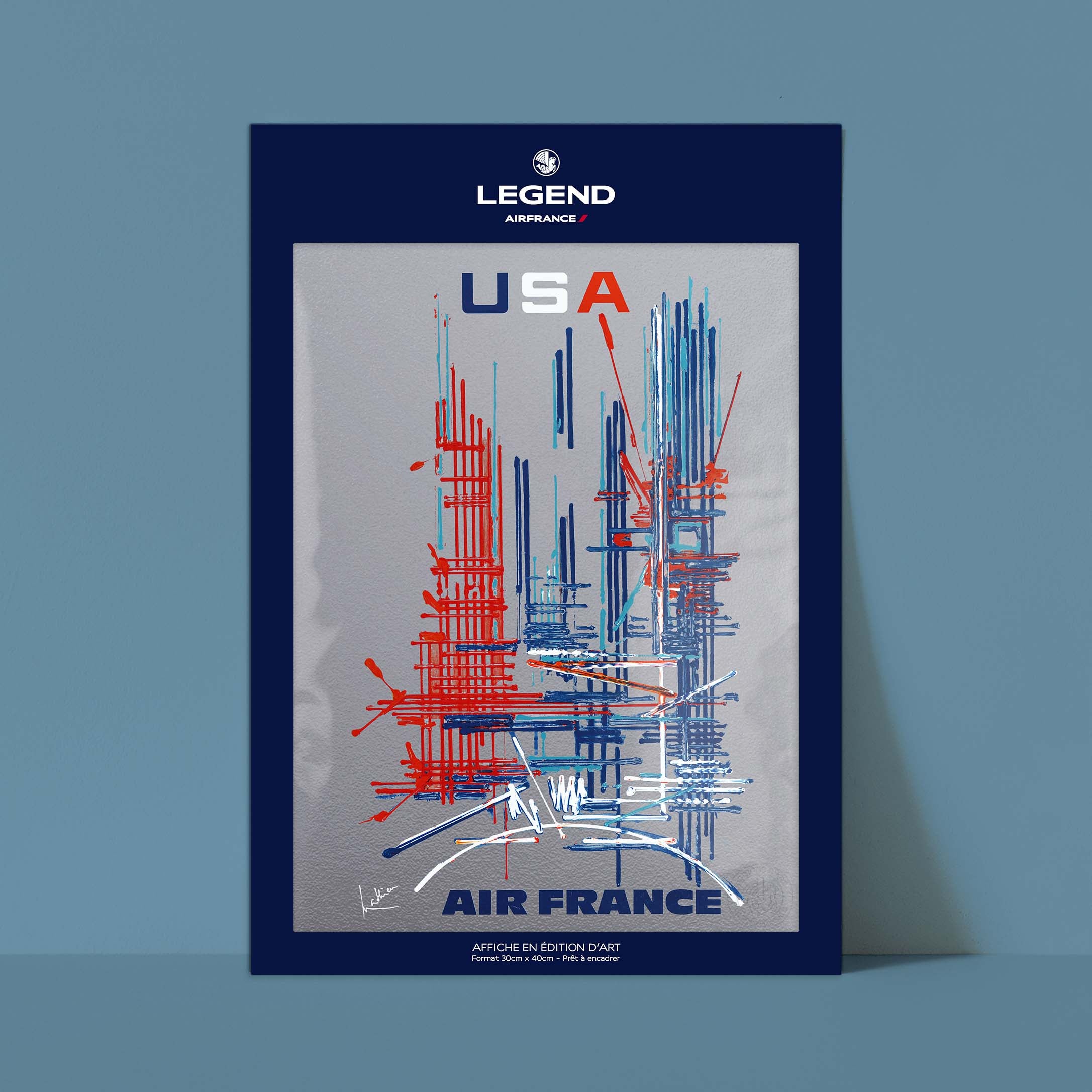 Air France - USA poster by Georges Mathieu