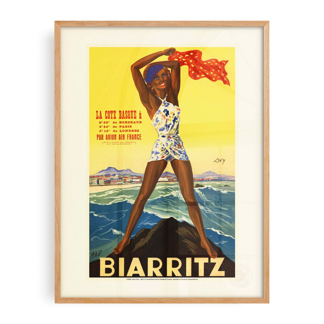 Air France poster - Biarritz