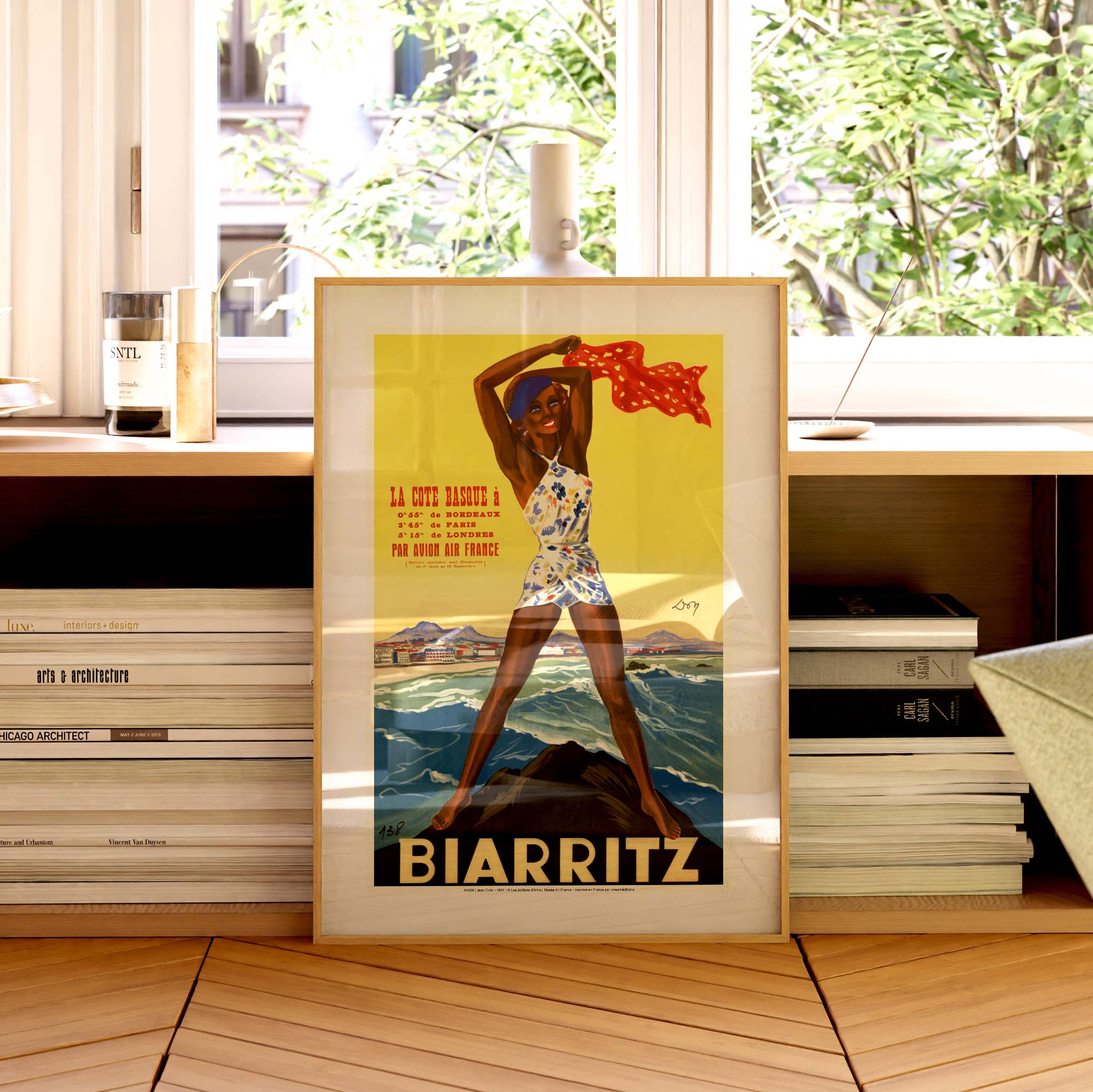 Air France poster - Biarritz