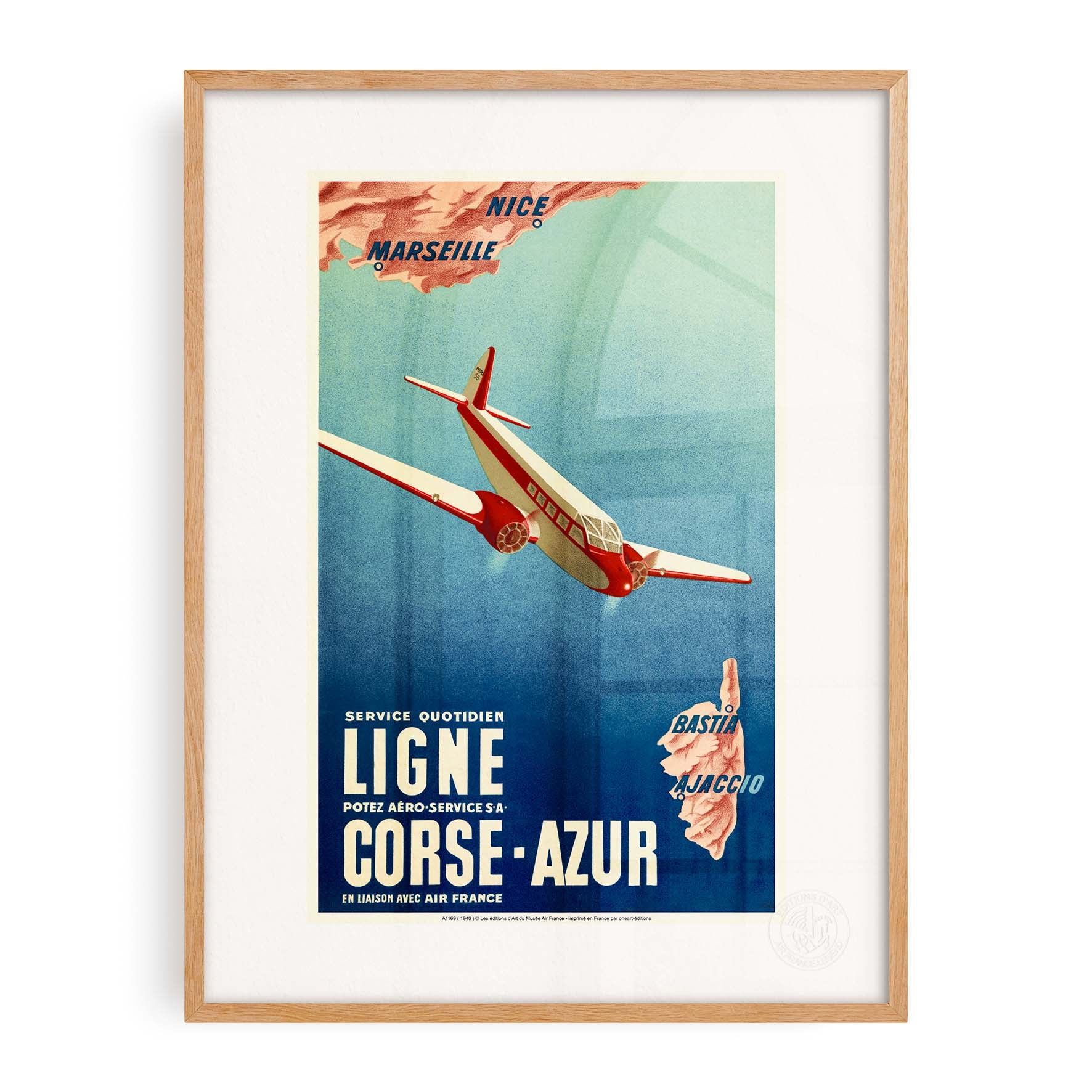 Affiche Air France - Corse Azur