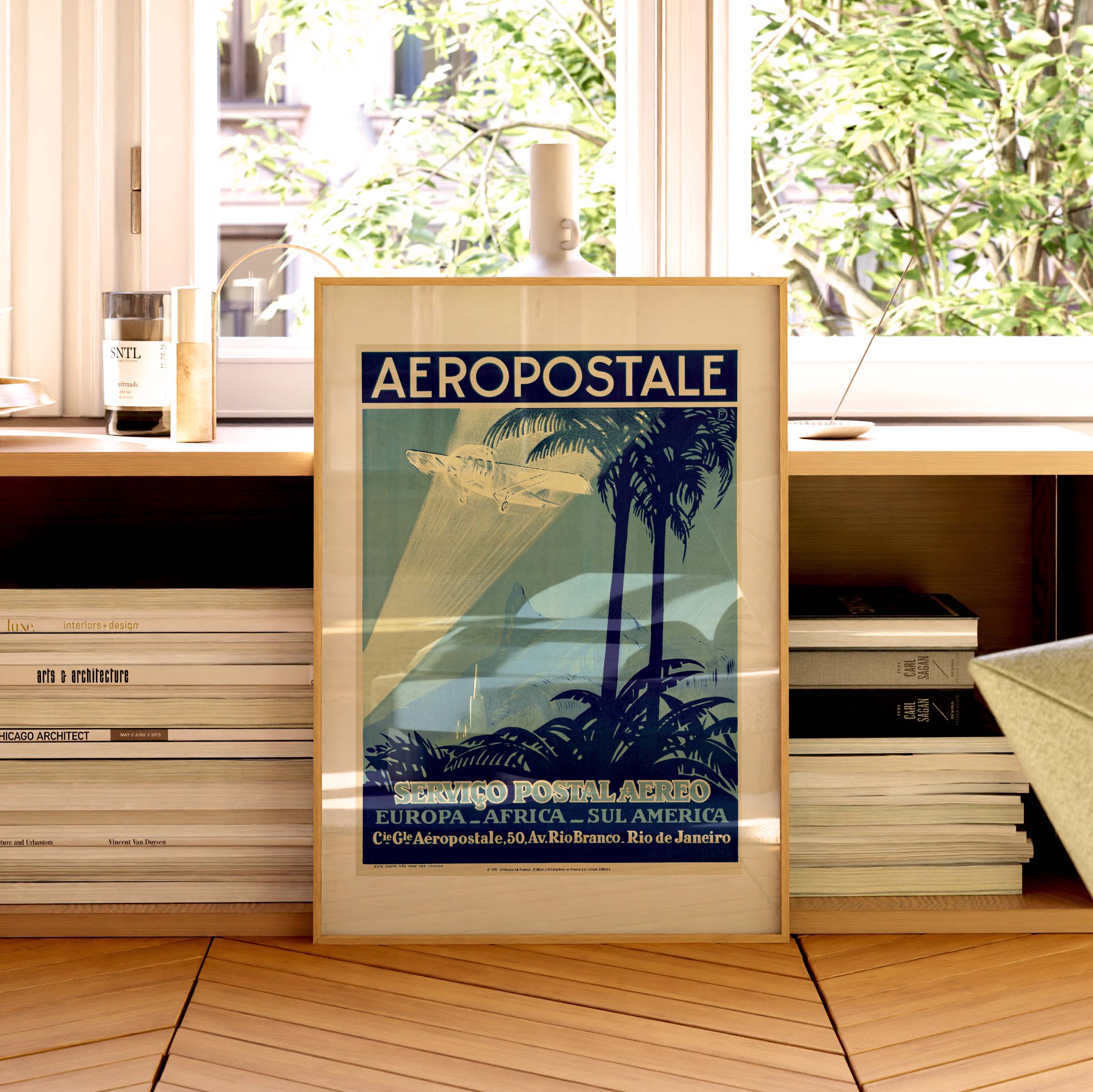 Affiche Air France - Europe-Africa-Sul America-oneart.fr