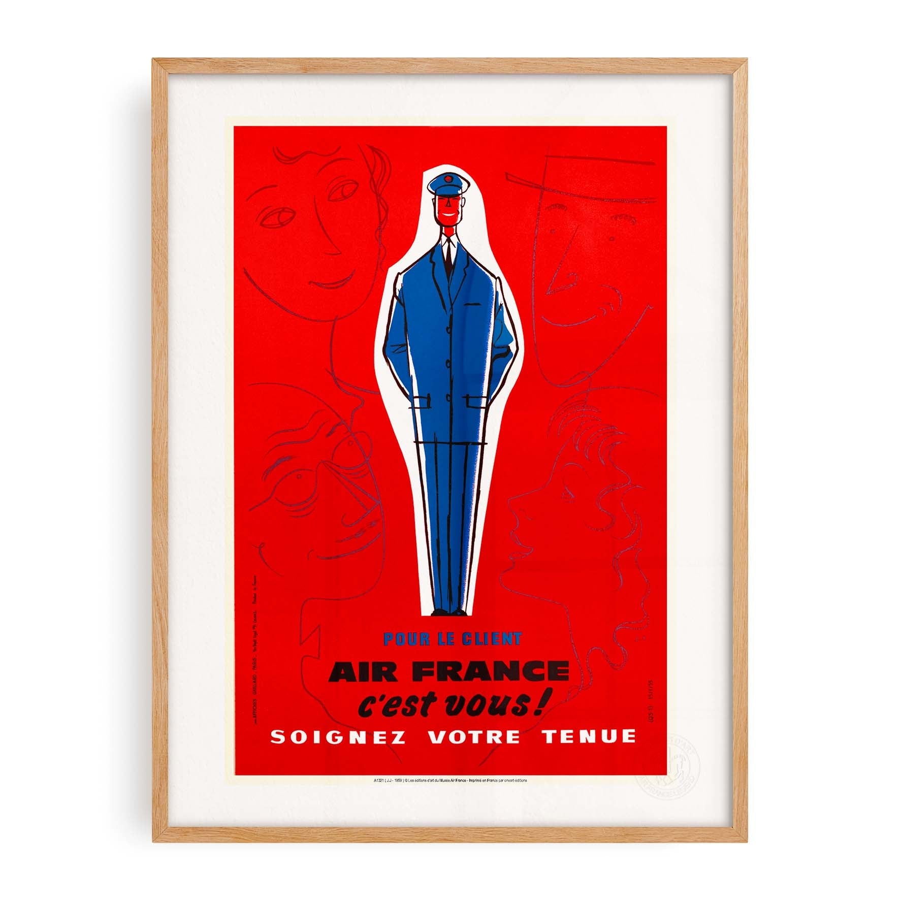 Affiche "Les Imparfaits" Air France - Soignez votre tenue