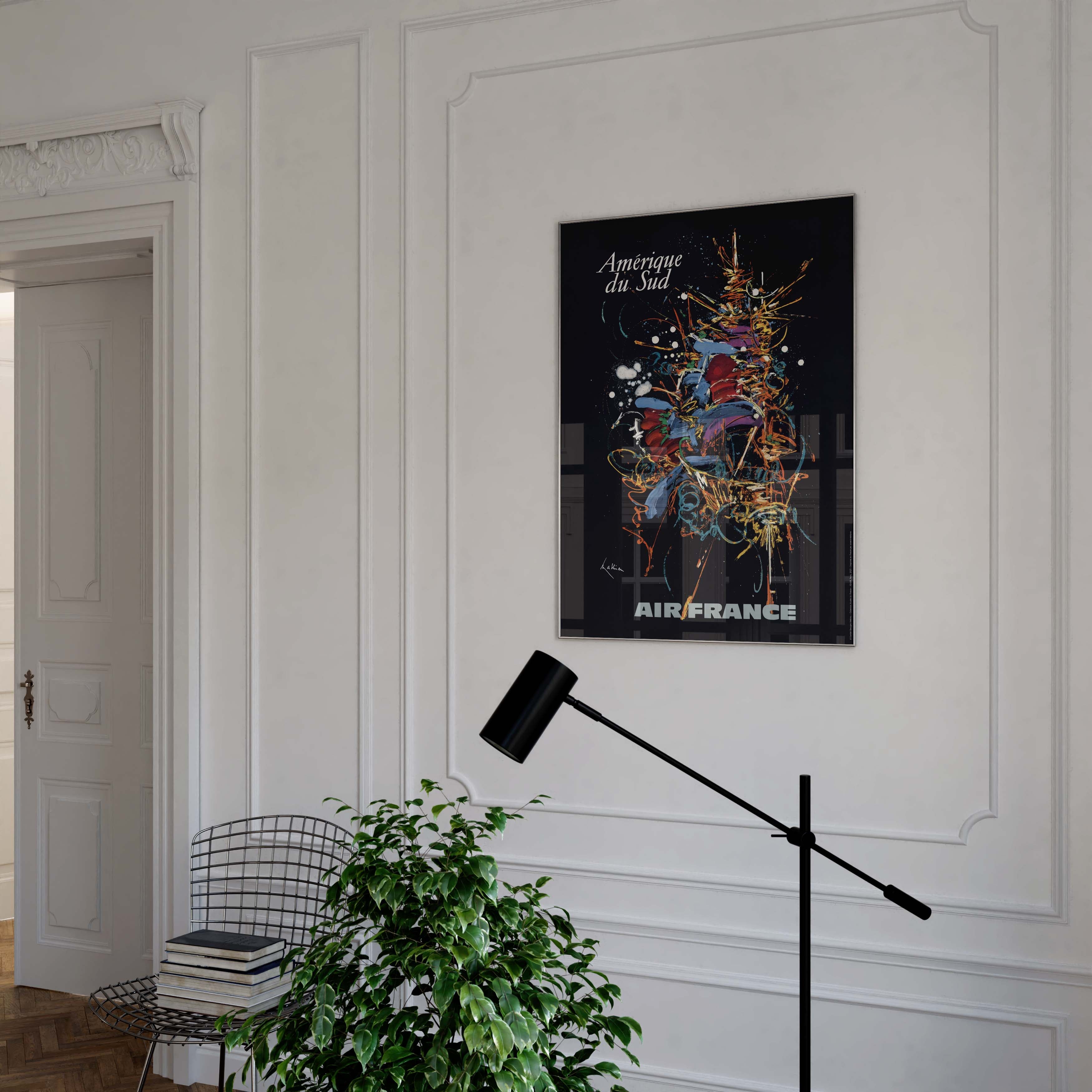 Affiche Air France - Amérique du sud par Georges Mathieu