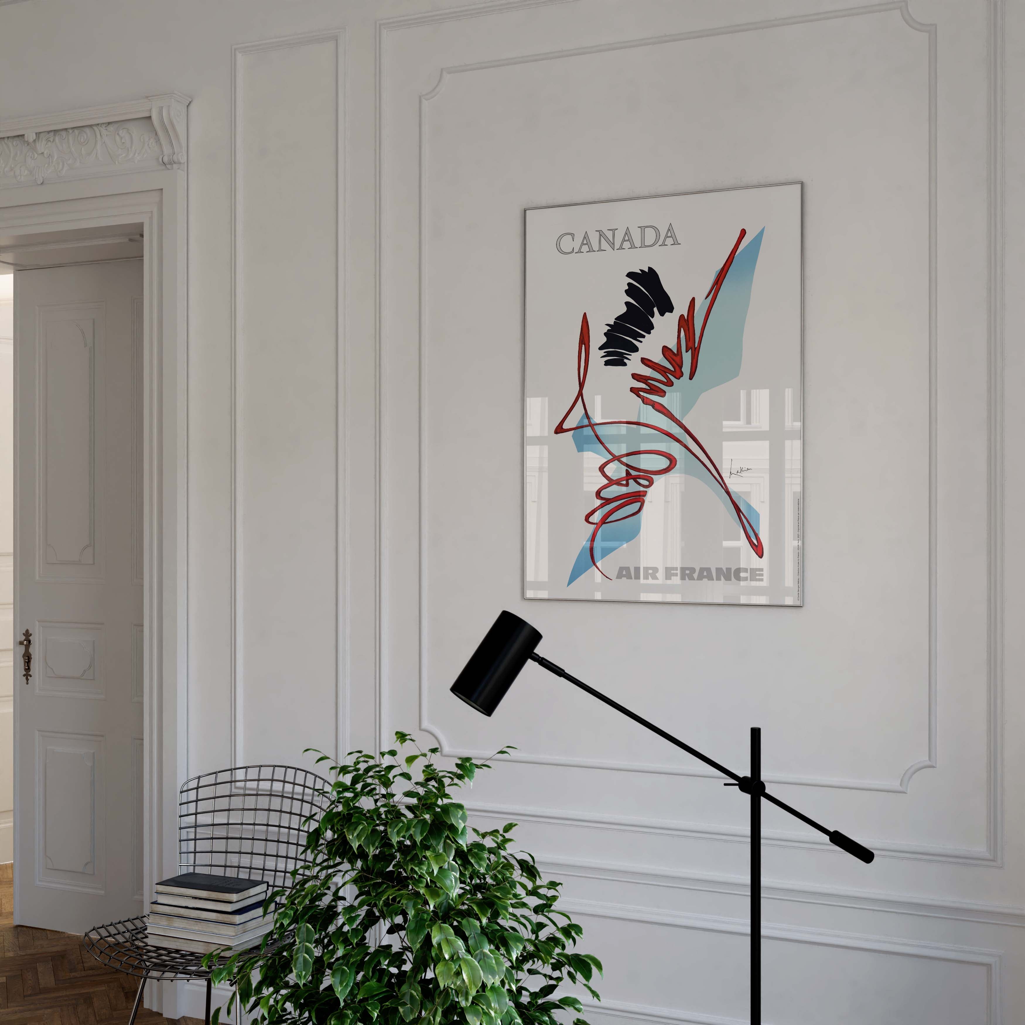 Affiche Air France - Canada par Georges Mathieu