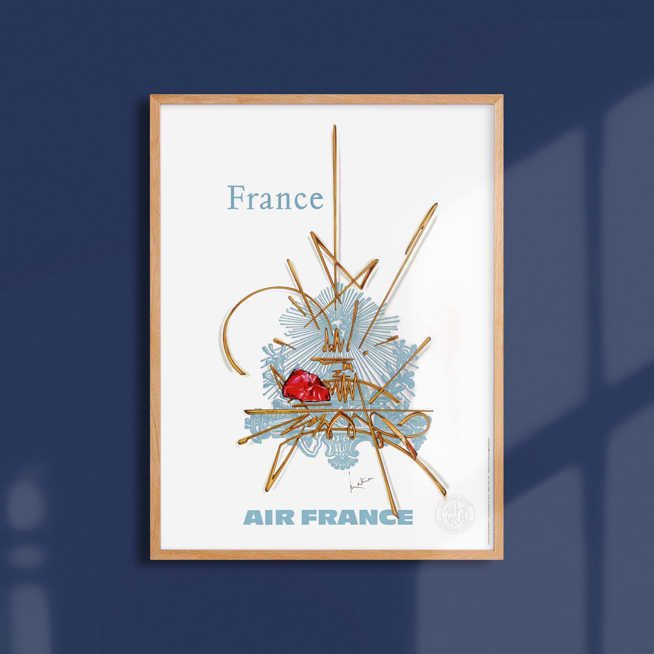 Air France poster - France by Georges Mathieu