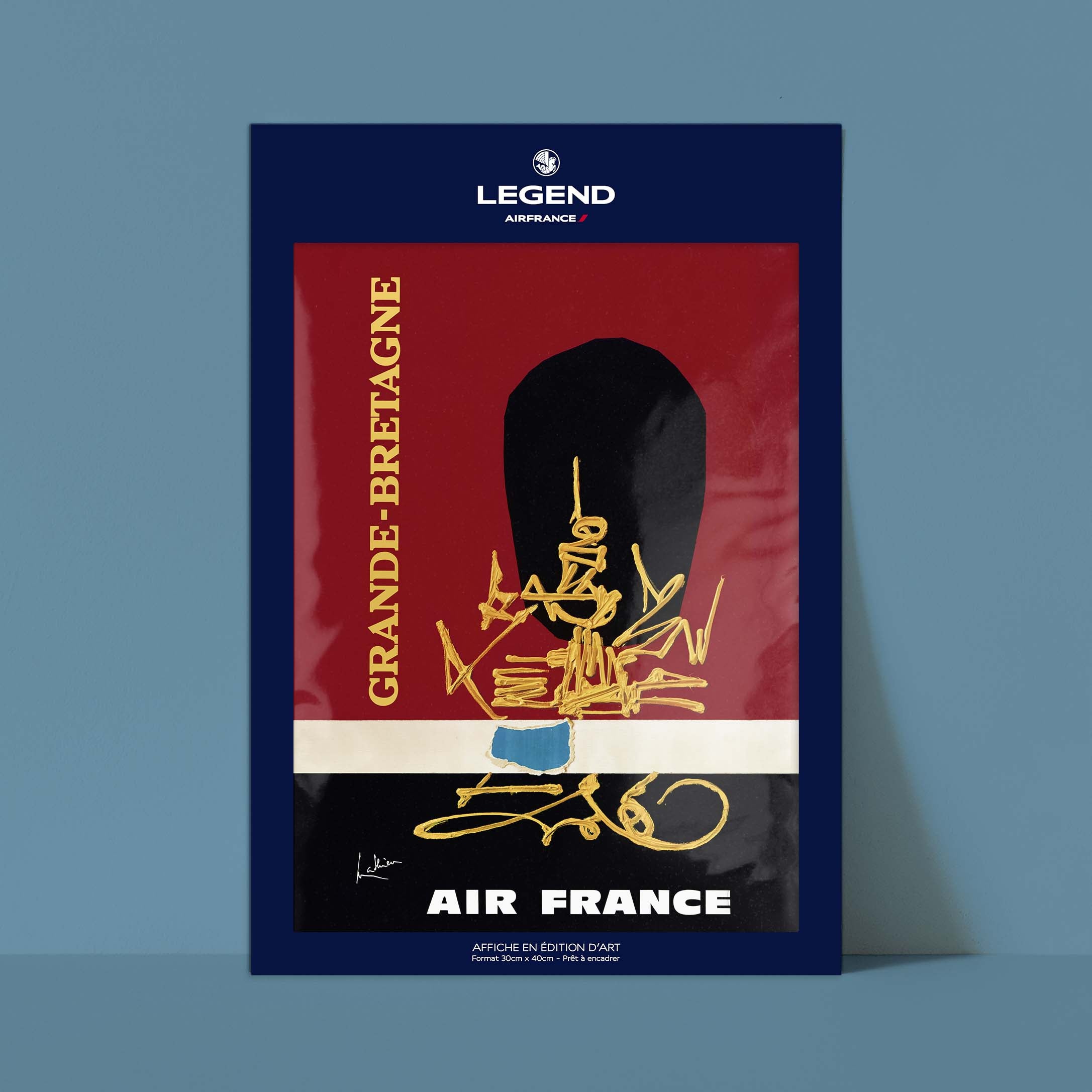 Air France poster - Great Britain by Georges Mathieu