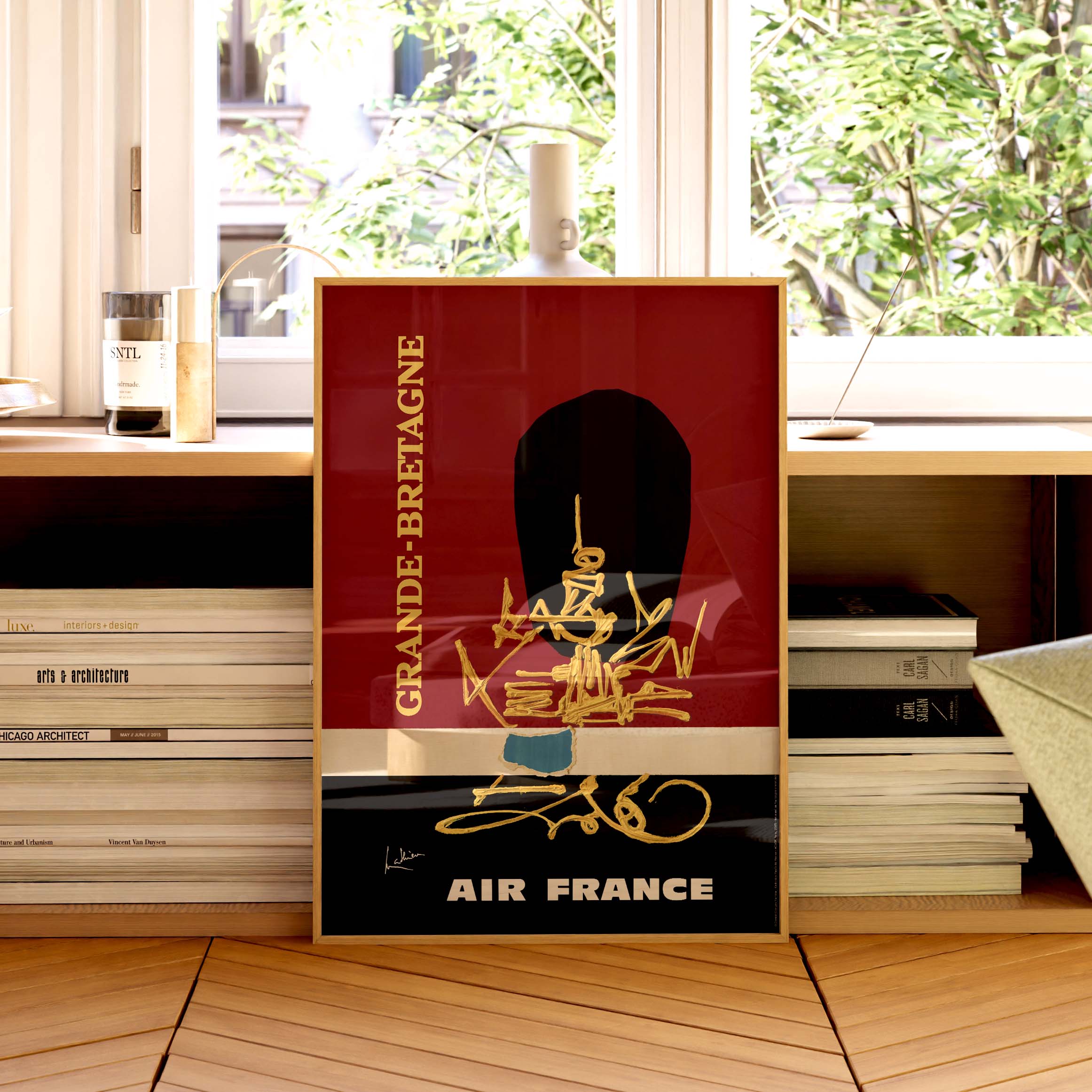 Air France poster - Great Britain by Georges Mathieu