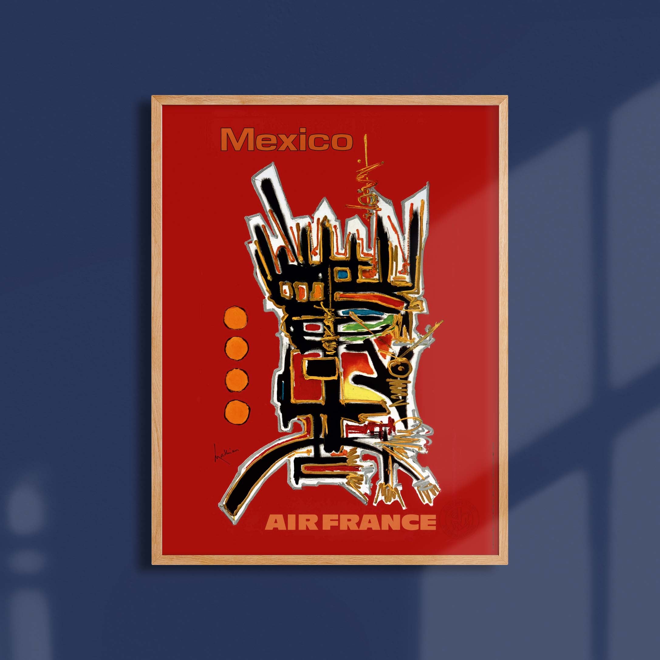 Air France poster - Mexico by Georges Mathieu