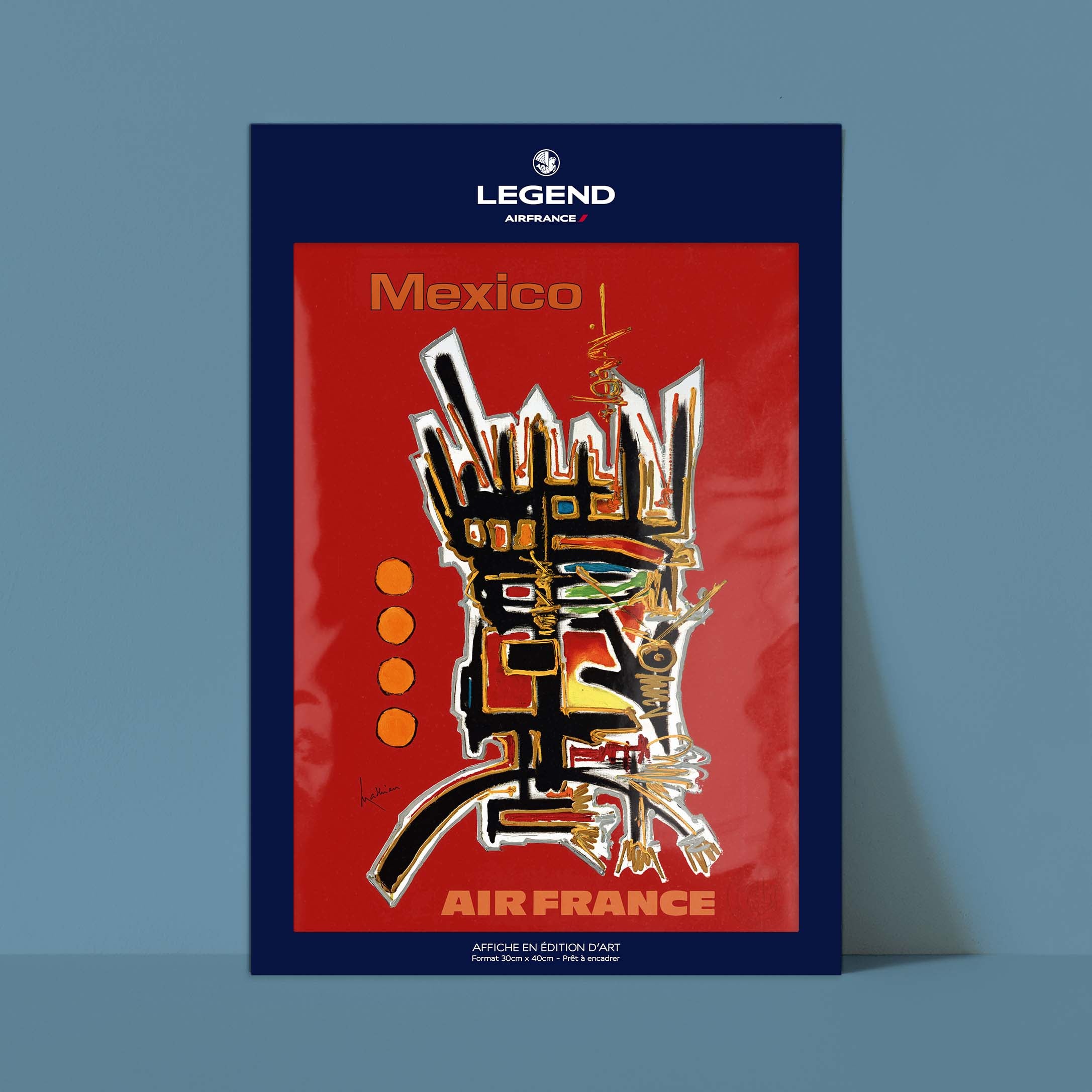 Air France poster - Mexico by Georges Mathieu