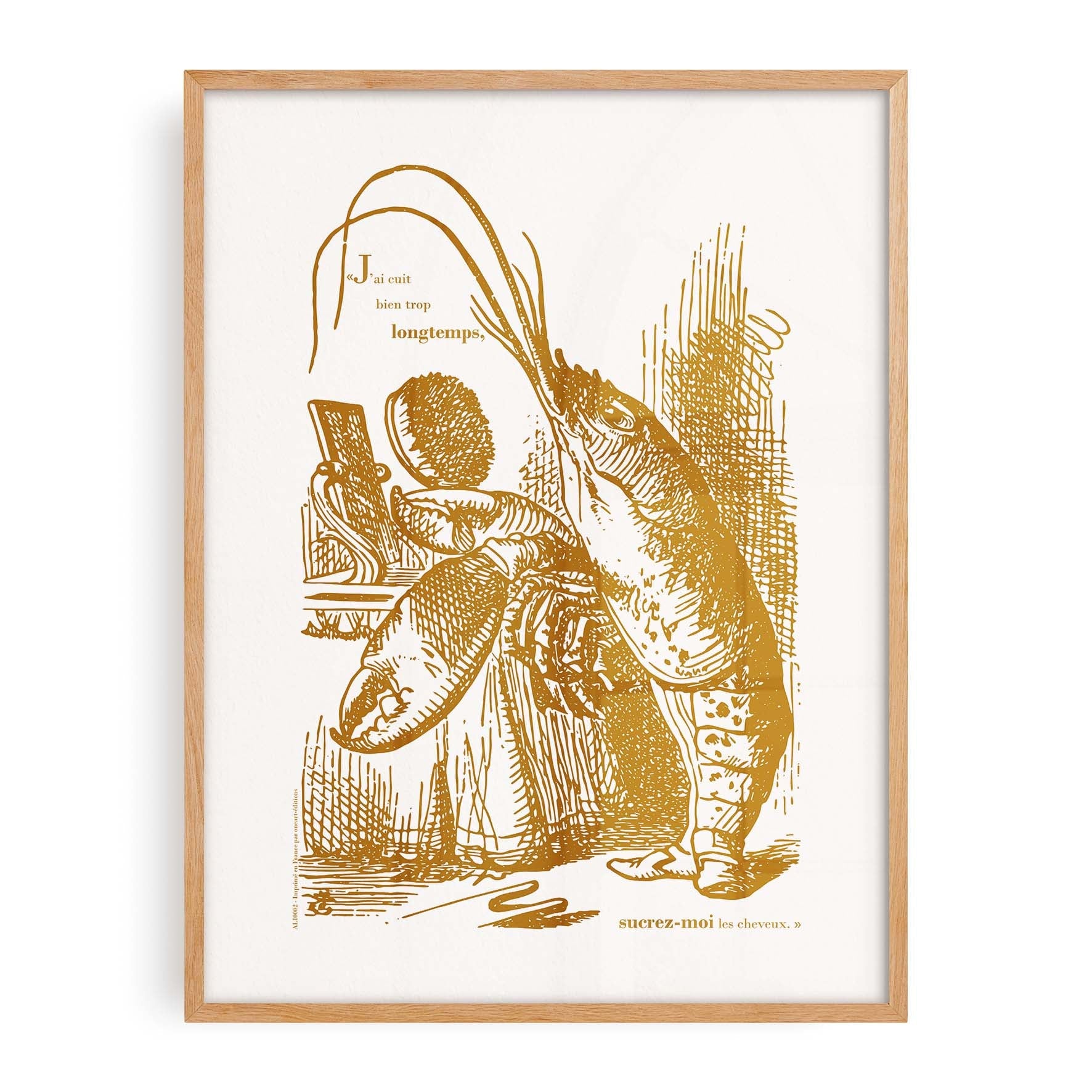 Affiche "Les Imparfaits" Alice - Le homard se pomponne devant le miroir