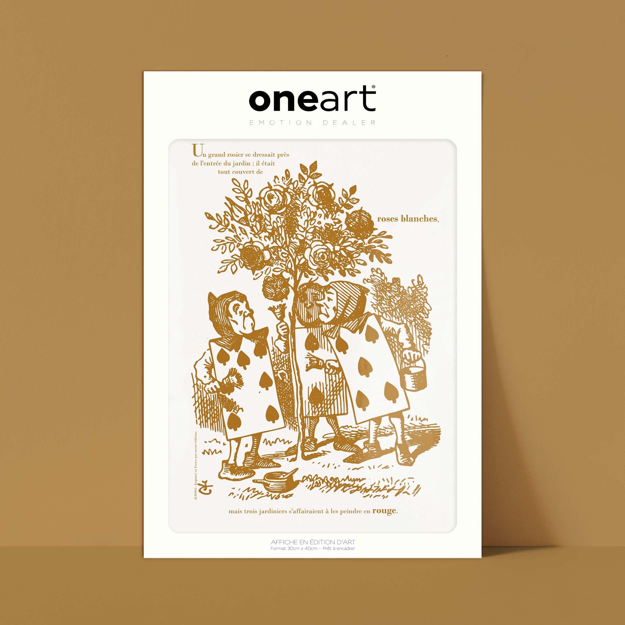 Affiche "Les Imparfaits" Alice - Deux, Cinq & Sept peignent le rosier