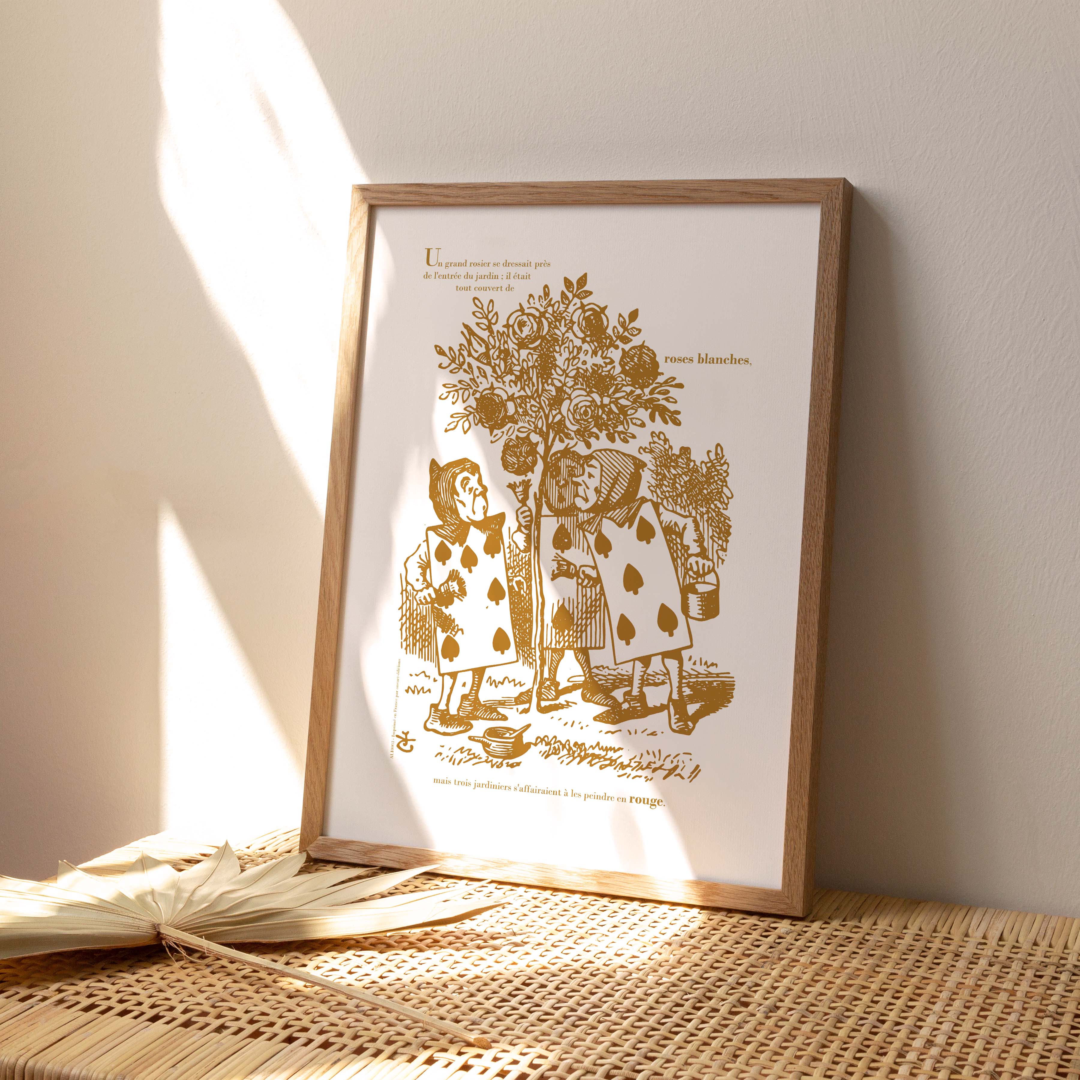 Affiche "Les Imparfaits" Alice - Deux, Cinq & Sept peignent le rosier