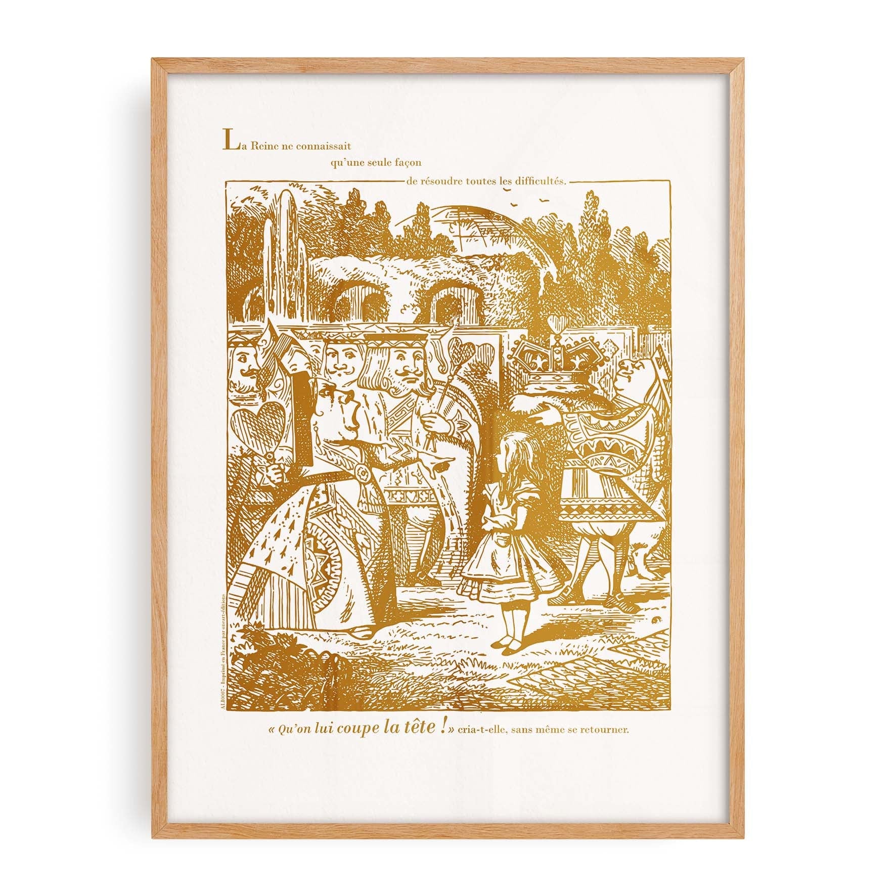 Affiche "Les Imparfaits" Alice - Qu'on lui coupe la tête !