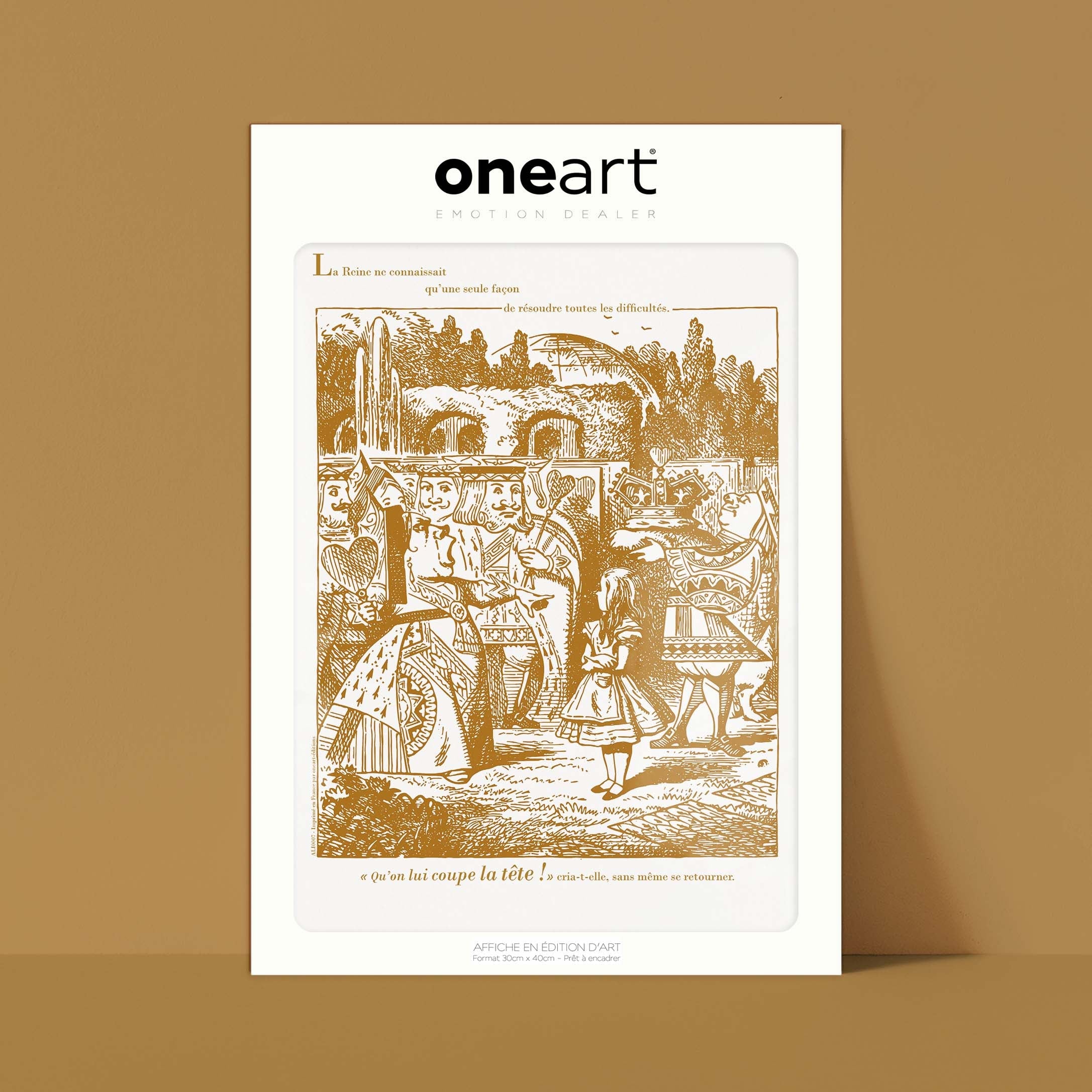 Affiche "Les Imparfaits" Alice - Qu'on lui coupe la tête !