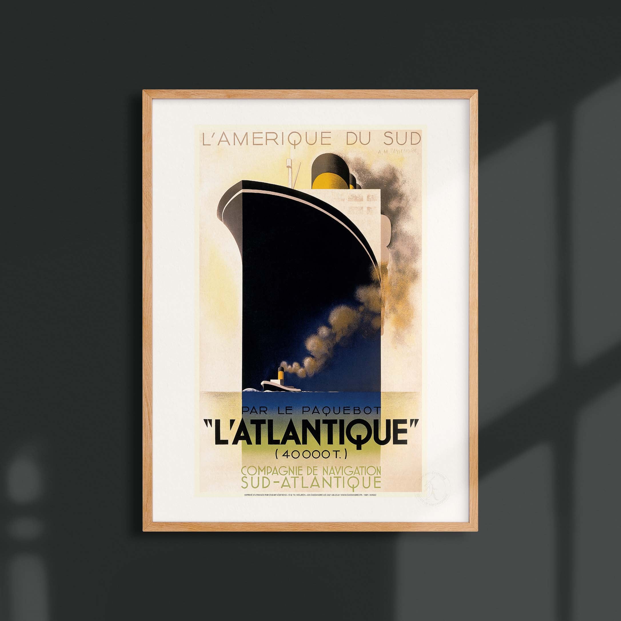 Affiche Cassandre - L'Atlantique