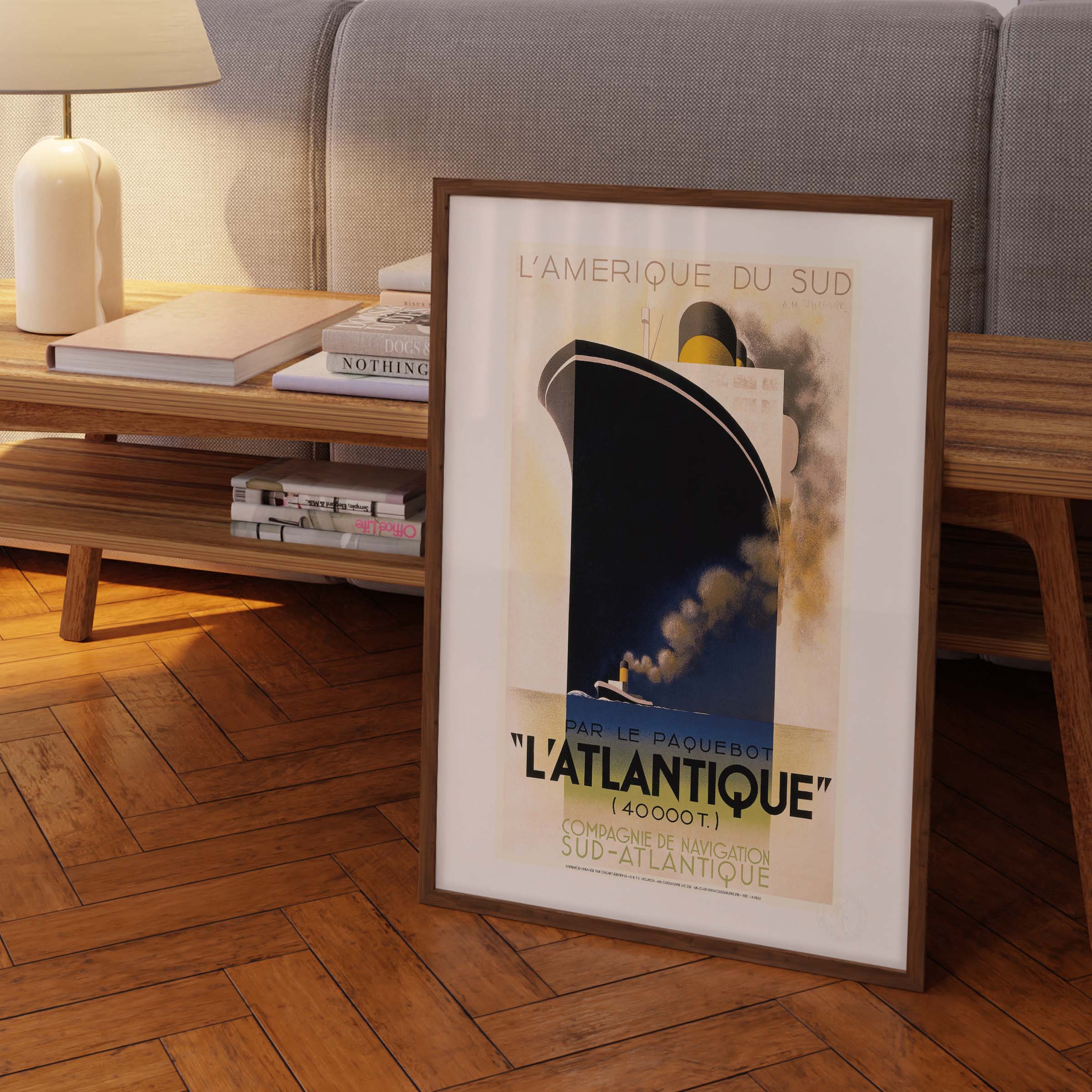 Affiche Cassandre - L'Atlantique