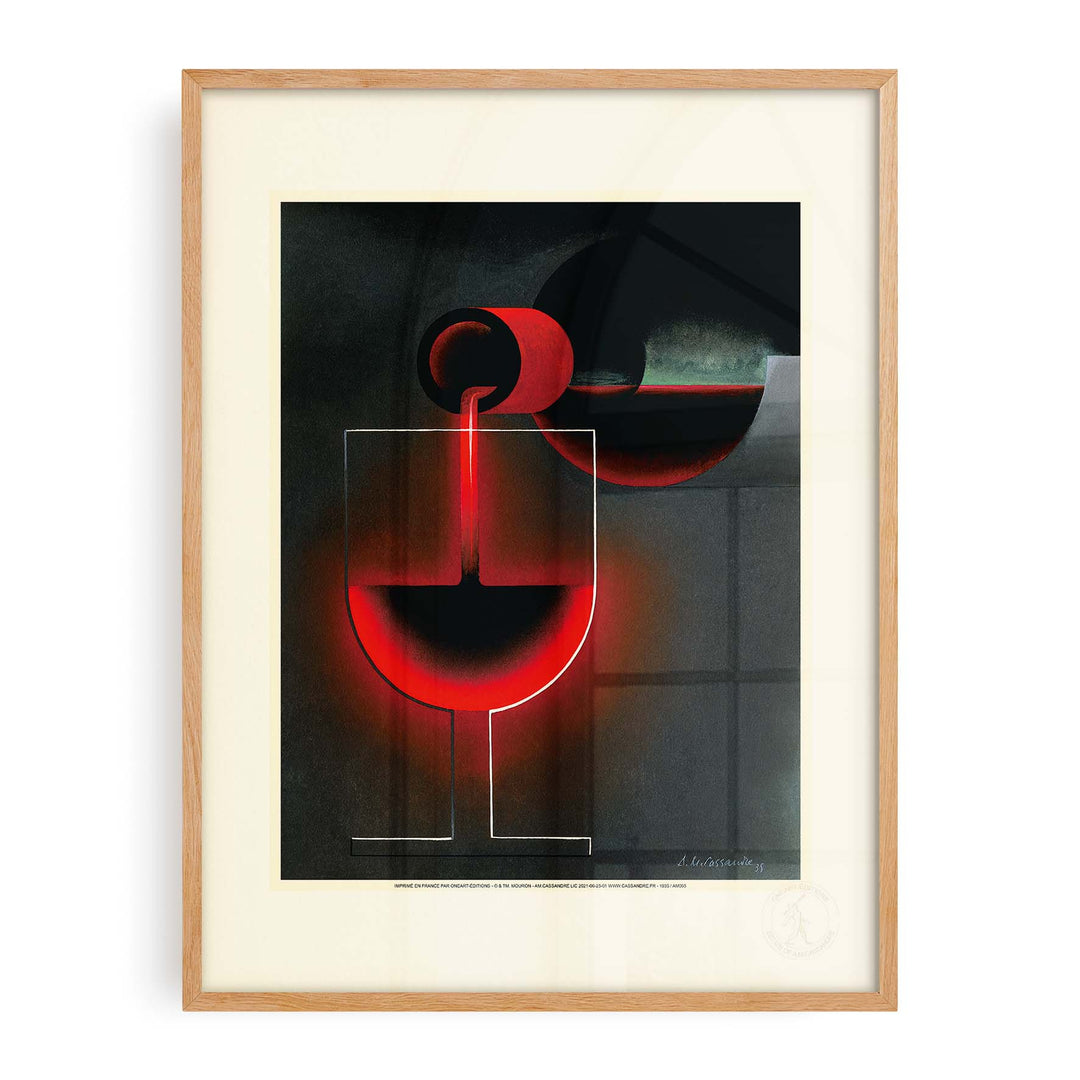 Affiche Cassandre - Nicolas verre face