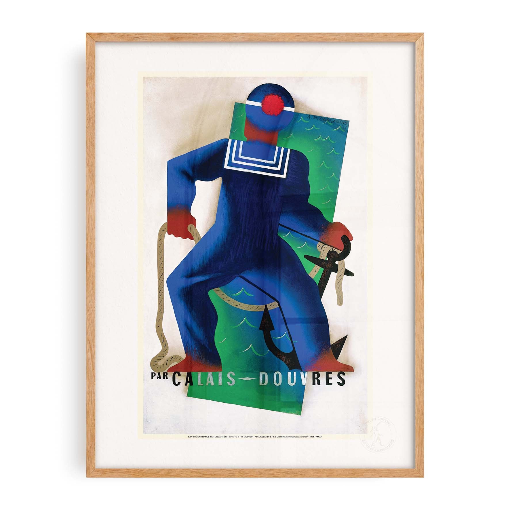 Affiche Cassandre - Calais-Douvre