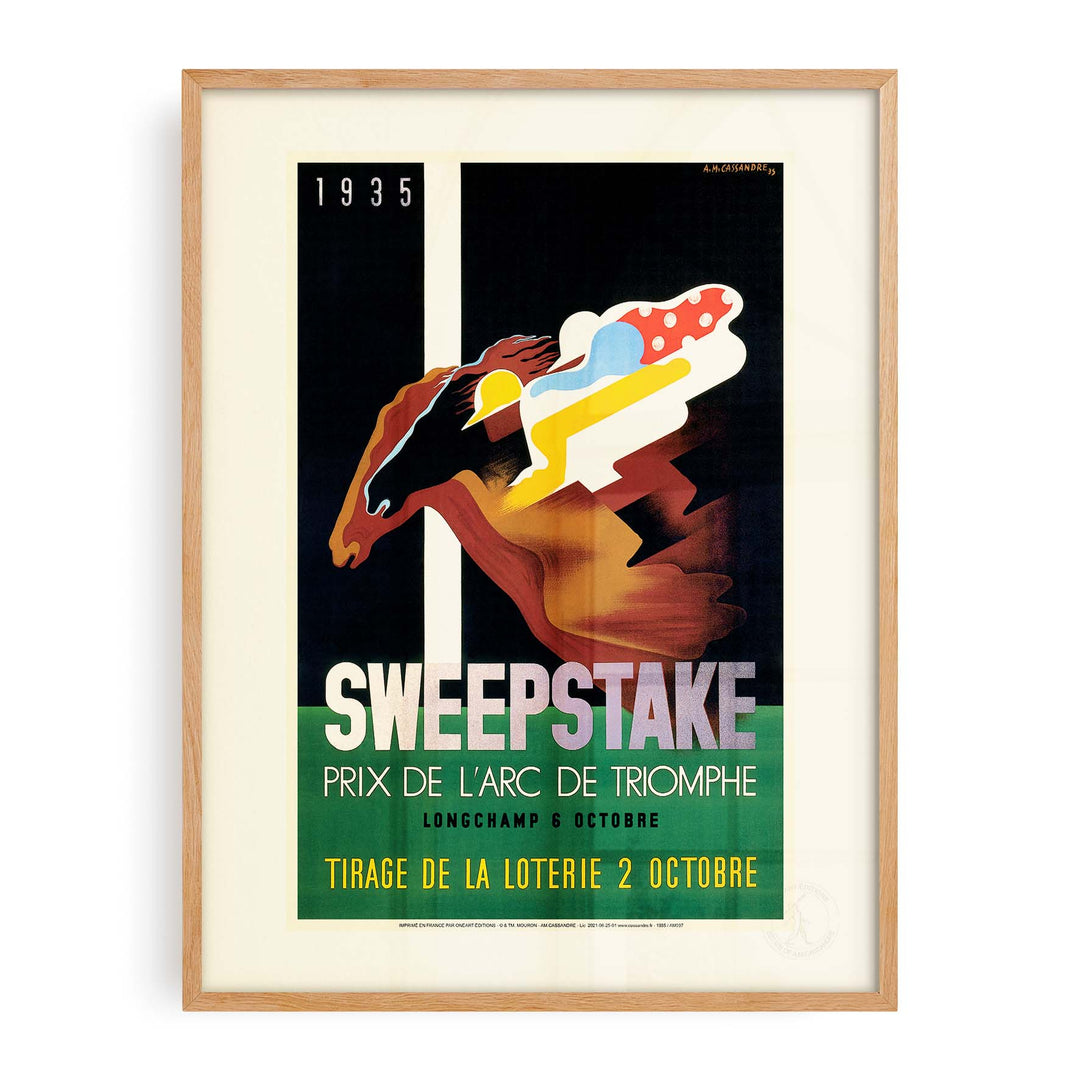 Affiche Cassandre - Sweepstake