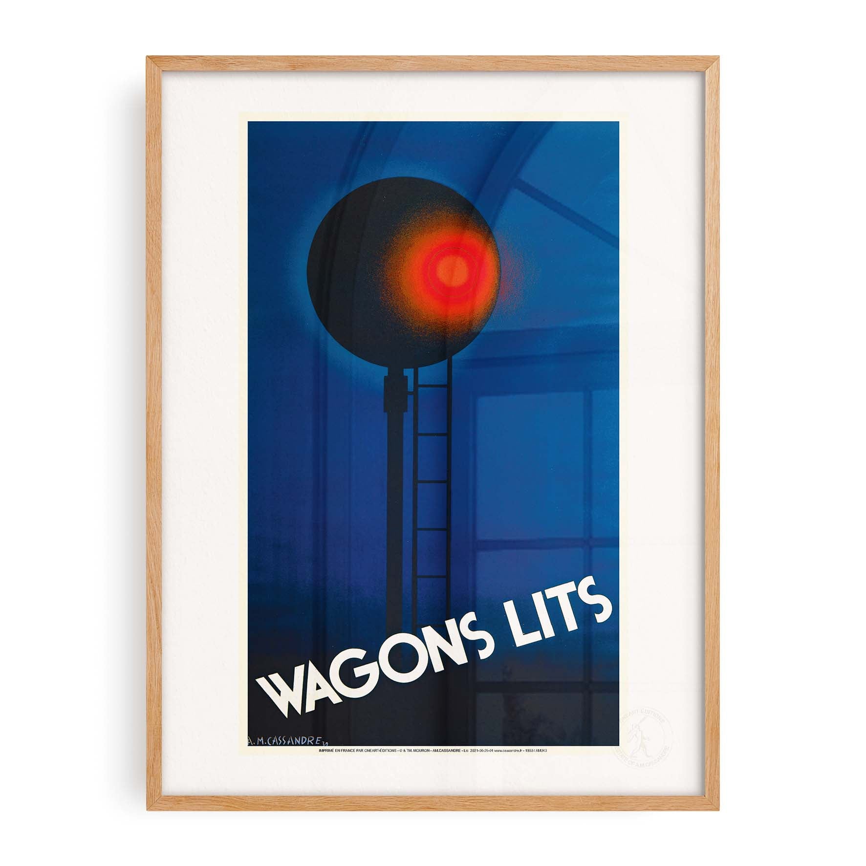 Affiche Cassandre - Wagons lits nuit