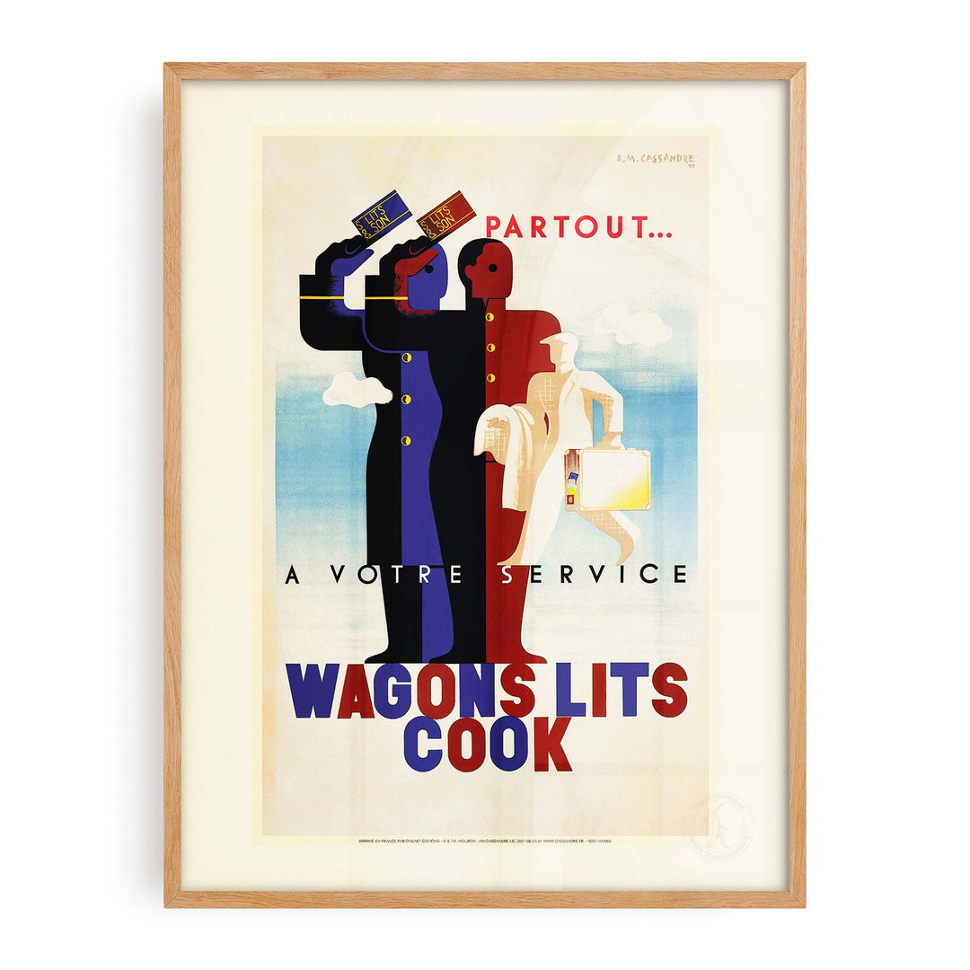 Affiche Cassandre - Wagons lits cook