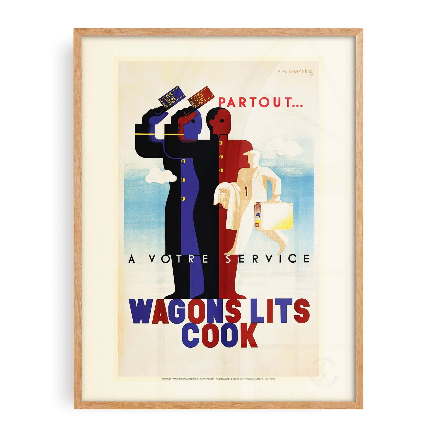 Affiche Cassandre - Wagons lits cook-oneart.fr