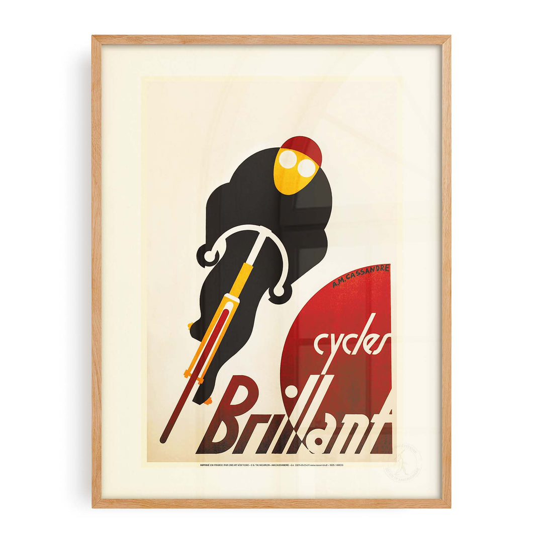 Affiche Cassandre - Cycles Brillant