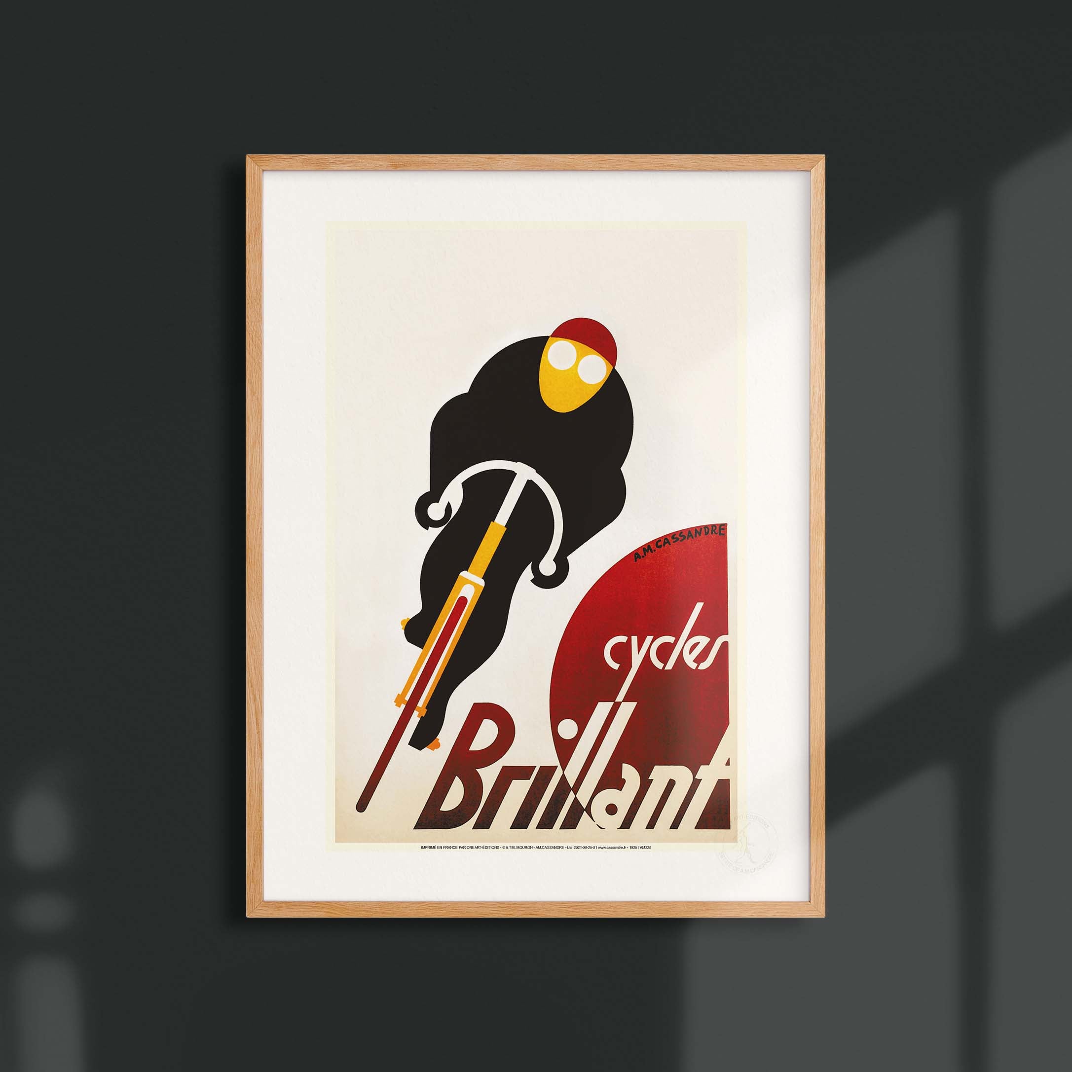 Affiche Cassandre - Cycles Brillant